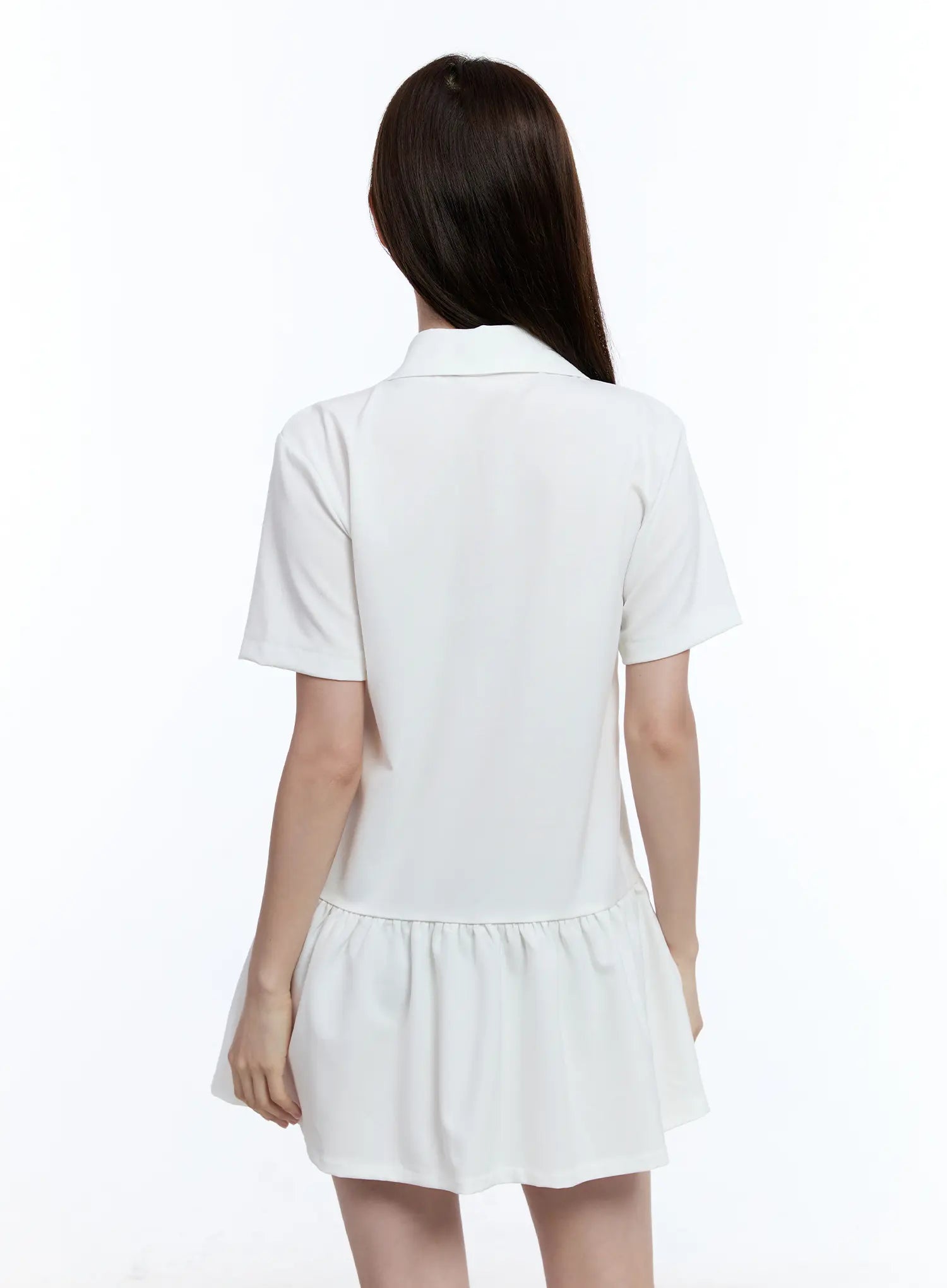 Elegant Collared Frill Mini Dress CU513 - Vintage-Inspired Party & Cocktail Outfit for Women