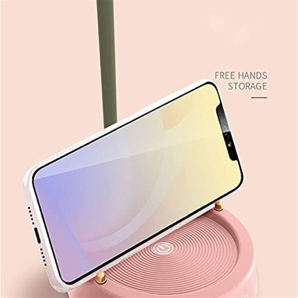 Modern Rechargeable LED Table Lamp - Touch Control Bedside Desk Light with Eye Protection, Flower Design for Bedroom, Study & Office | Perfect for Reading, Working & Nightstand Lighting