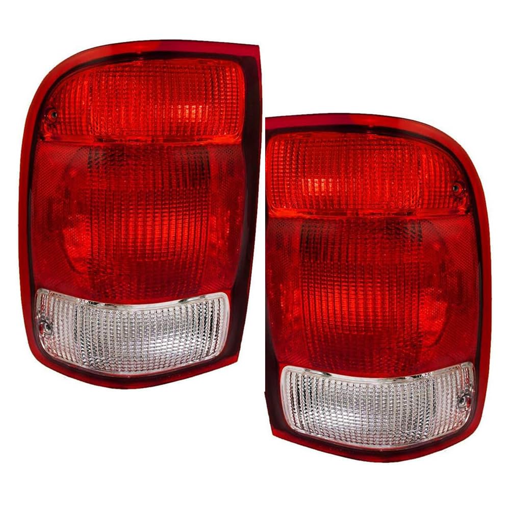 EPIC LIGHTING Halogen Replacement Tail Lights for 2000 FORD RANGER - Compatible with FO2800149 FO2801149 YL5Z13405AA YL5Z13404AA - Pair - Upgrade Your Truck's Rear Lighting for Better Visibility & Style