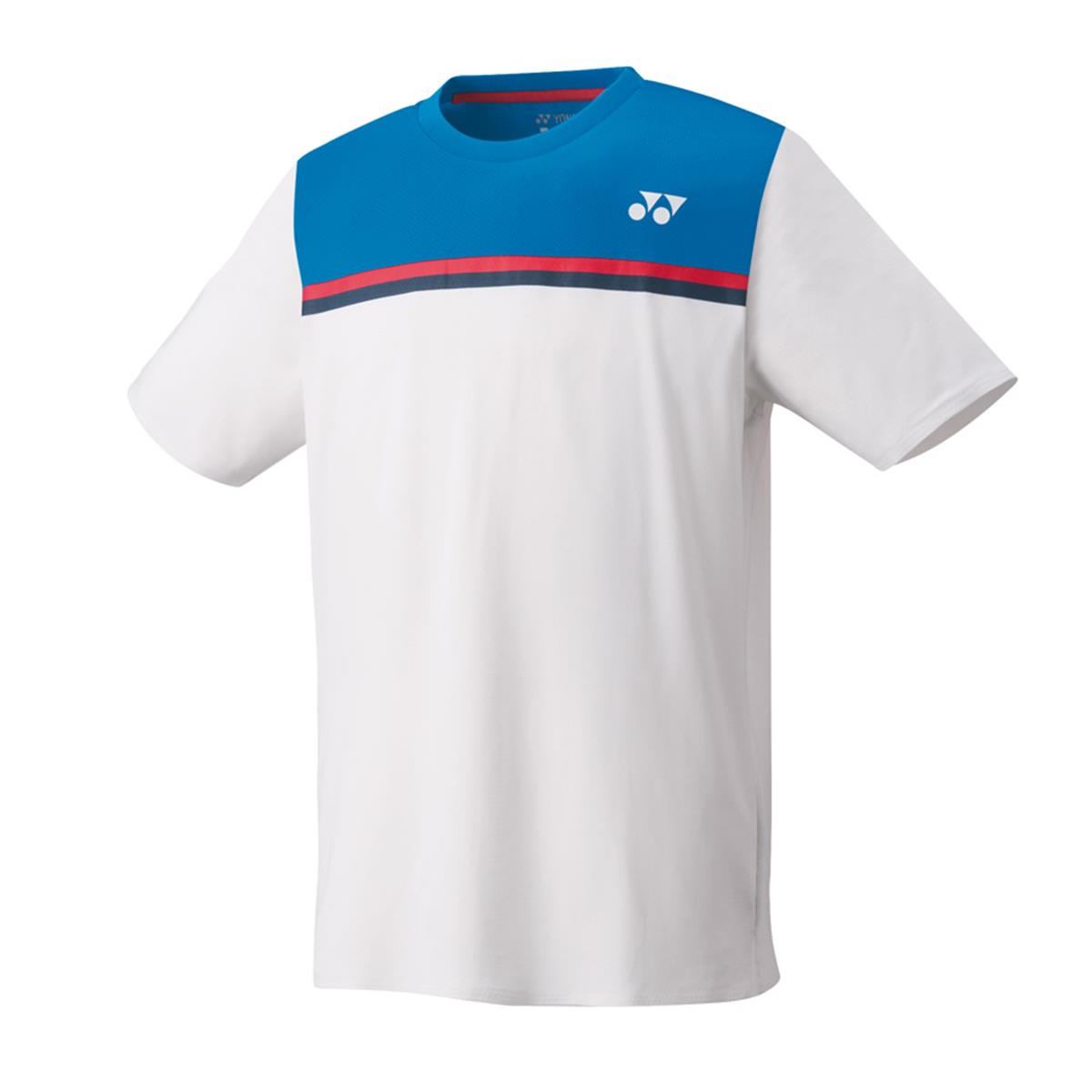 Yonex 10325 Men's Comfortable Crew Neck T-Shirt - Breathable Cotton Casual Shirt for Tennis & Sports (White) - Perfect for Gym, Workout & Everyday Wear
