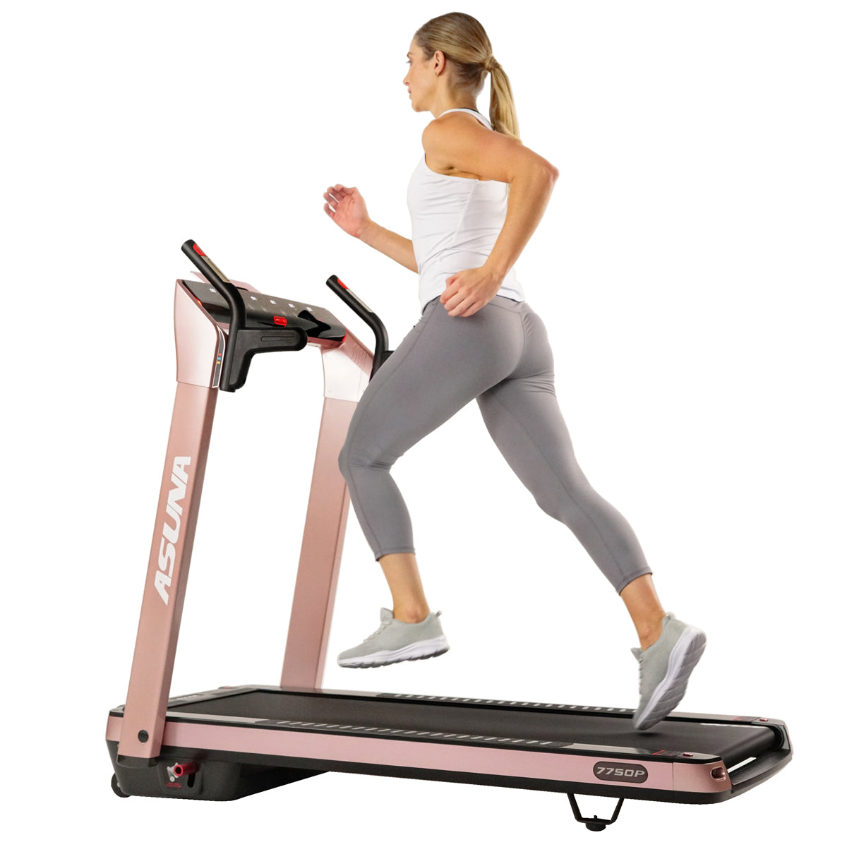 SpaceFlex Pink Foldable Treadmill with Auto Incline - Wide Running Deck for Home Gym, Cardio Workout & Small Spaces | Perfect for Apartment Fitness & Women's Home Exercise