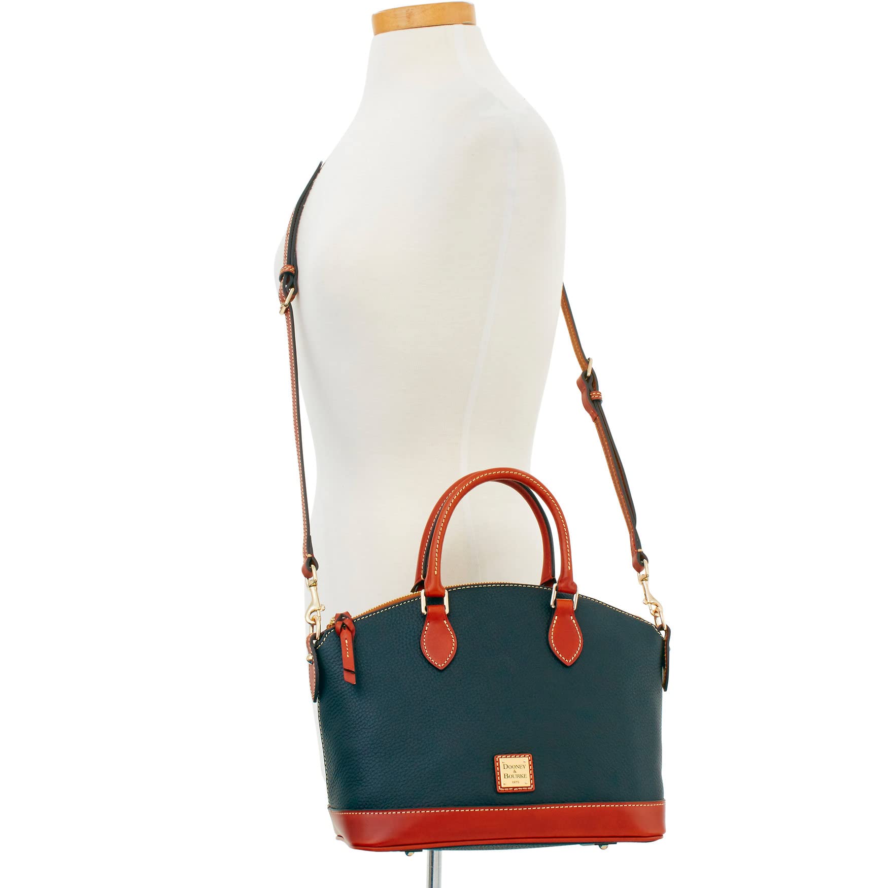 Dooney & Bourke Women's Darcy Satchel Handbag - Pebble Grain Leather Large Tote with Dual Handles & Adjustable Crossbody Strap - Perfect for Work, Travel & Everyday Use