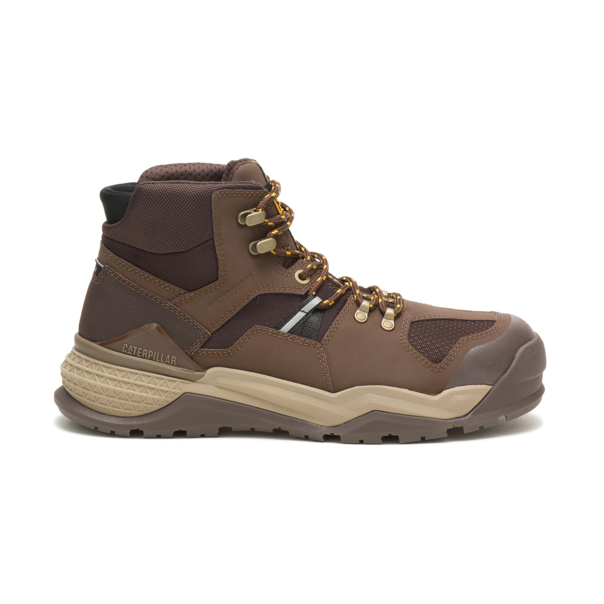 Cat Footwear Men's Provoke Mid Waterproof Alloy Toe Work Boot - Durable Safety Shoes for Construction, Landscaping & Outdoor Work