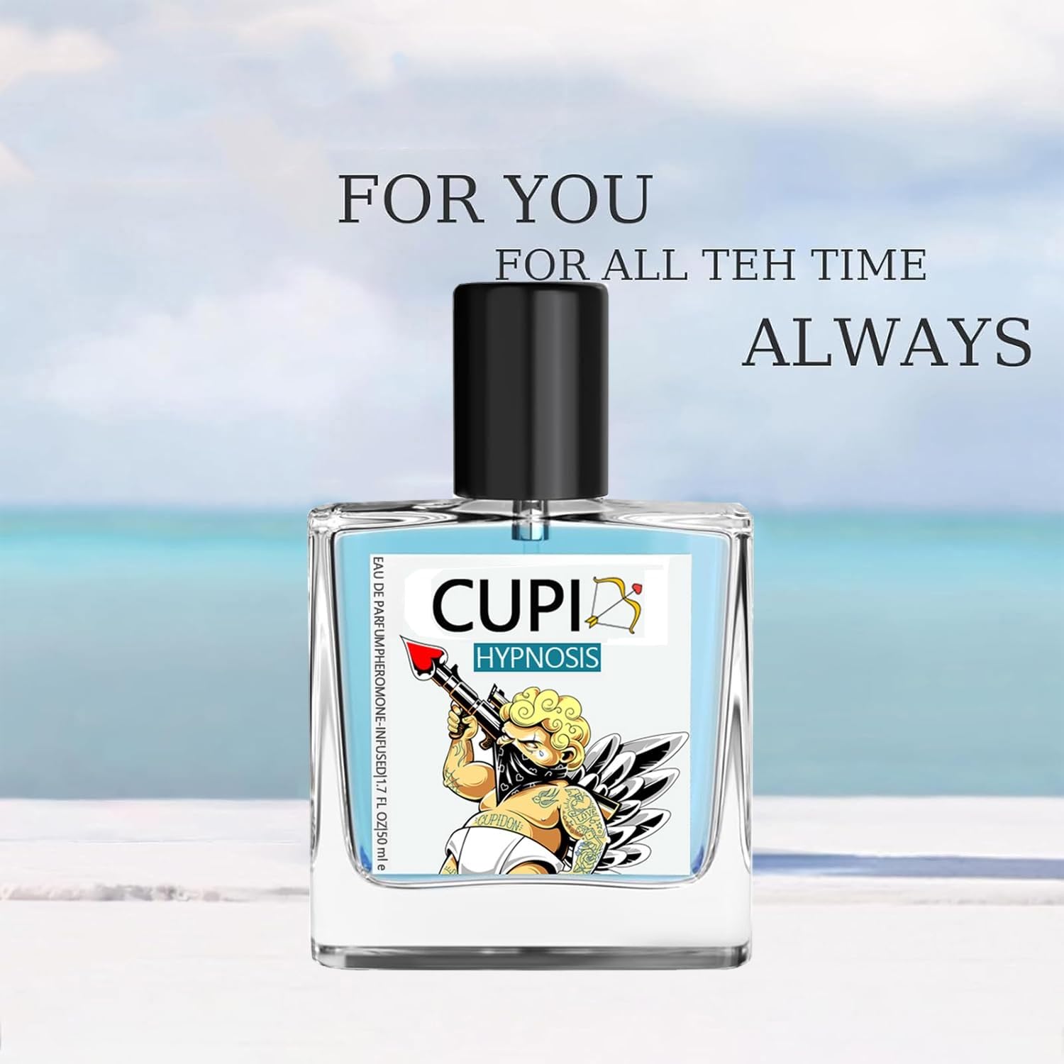 Cupid Cologne for Men - Pheromone-Infused Hypnosis 2.0 Perfume with Long-Lasting Fragrance (1.7 fl oz) | Attract & Seduce | Date Night, Club & Special Occasions