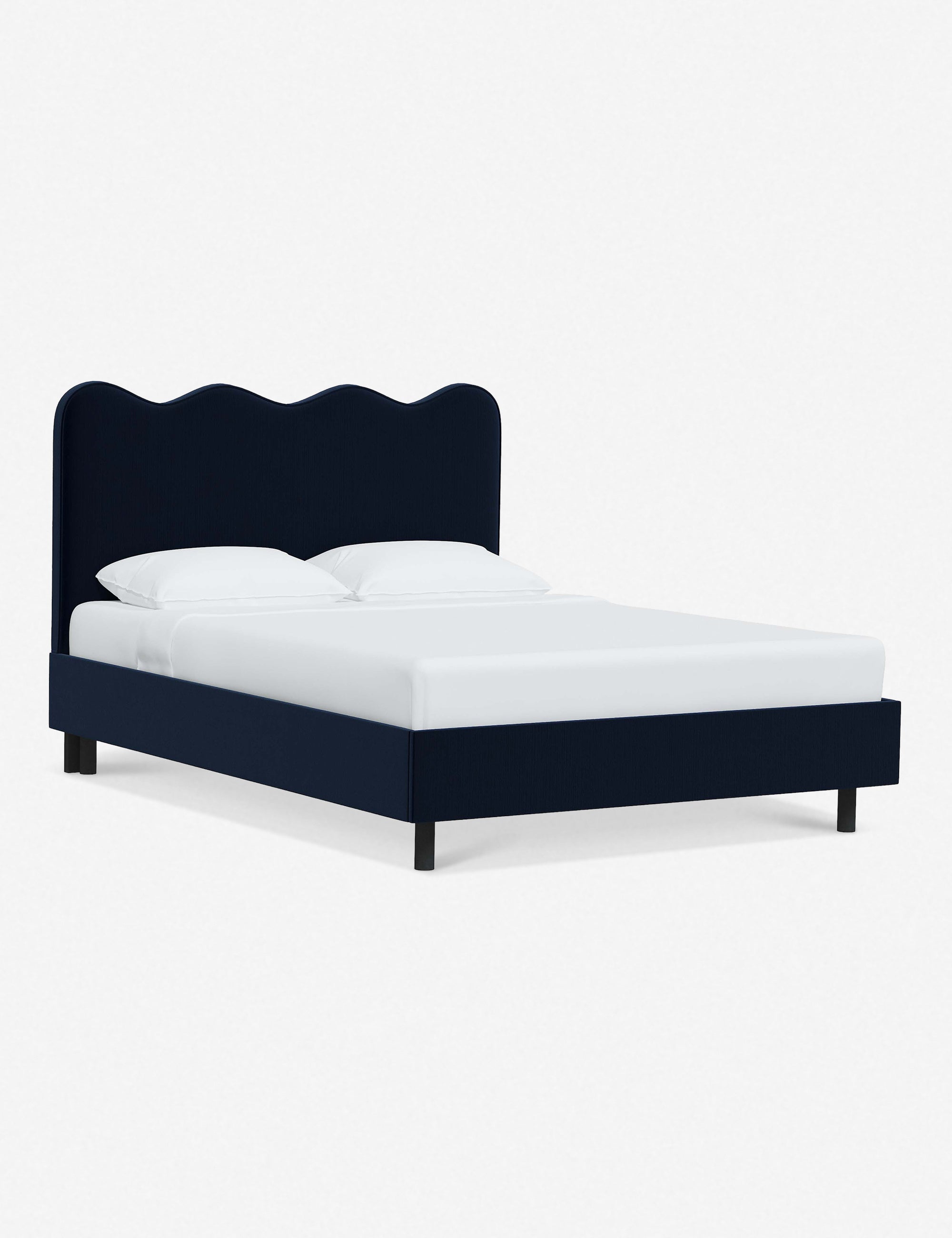 Modern Clementine Platform Bed Frame - Queen Size, Wooden Slat Support, Sturdy & Minimalist Design - Perfect for Bedrooms, Guest Rooms & Small Spaces
