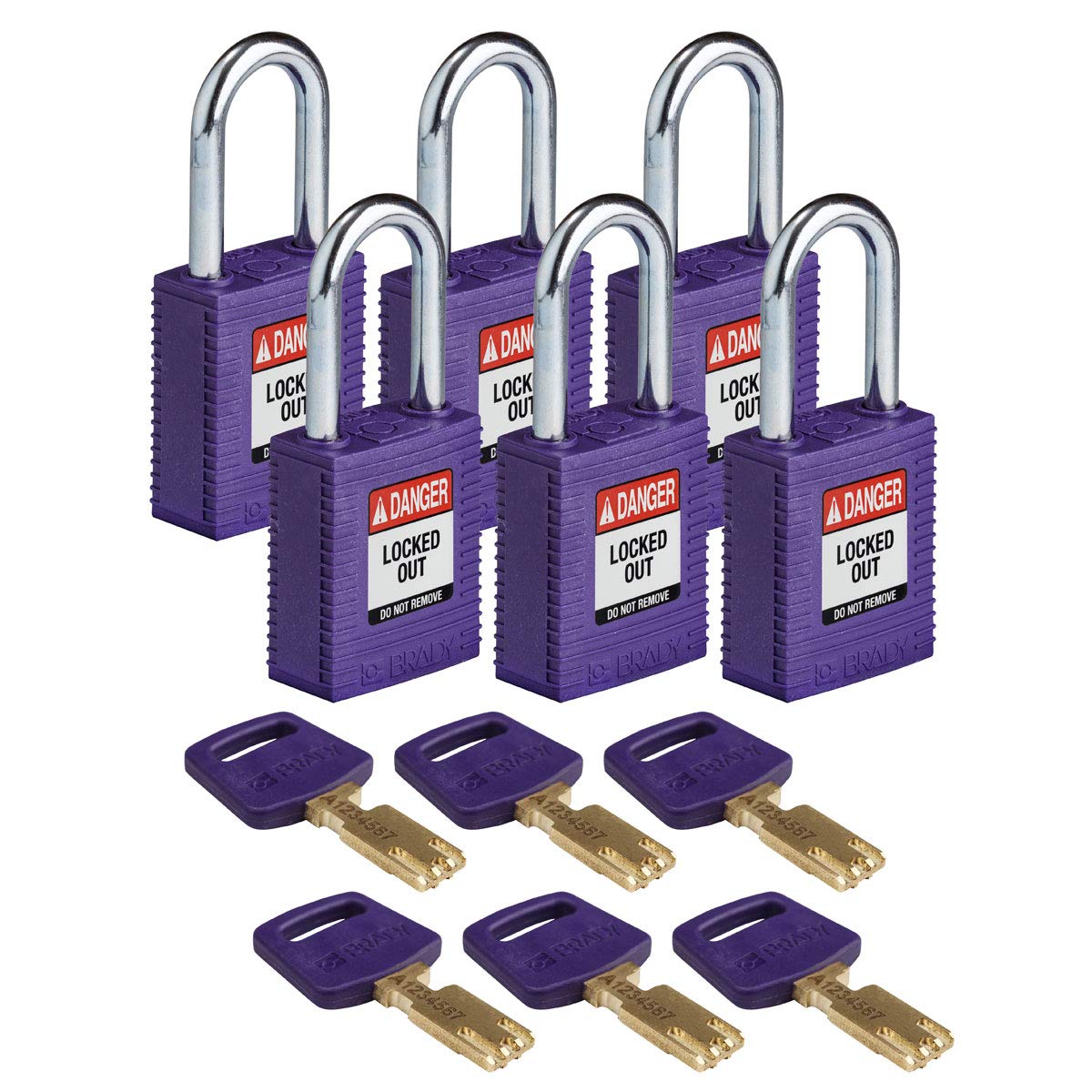 Brady SafeKey Lockout Padlock - 1.5