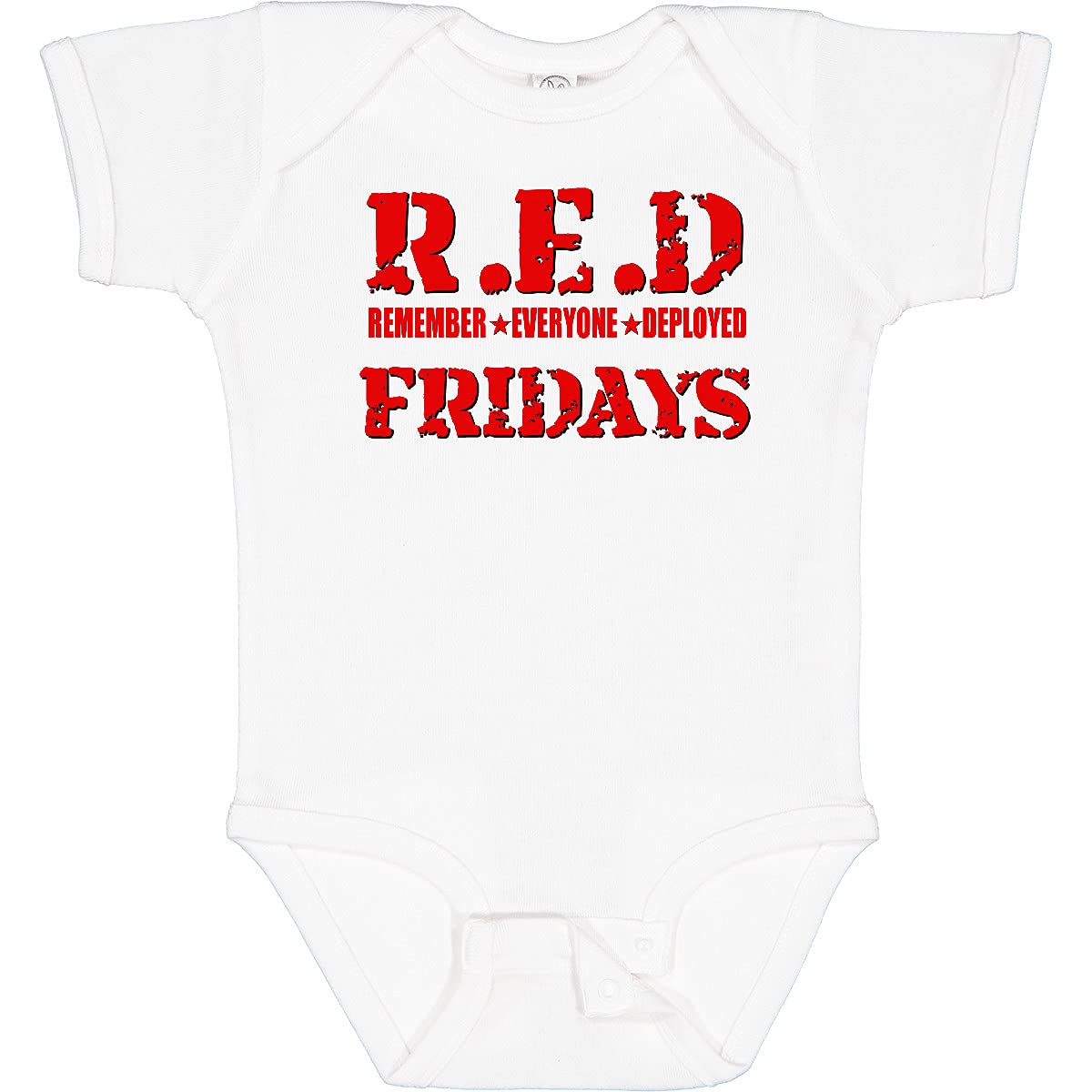 Inktastic Red Fridays Baby Bodysuit - Soft Cotton Onesie for Infants & Toddlers - Perfect for Casual Wear, Holidays & Patriotic Events