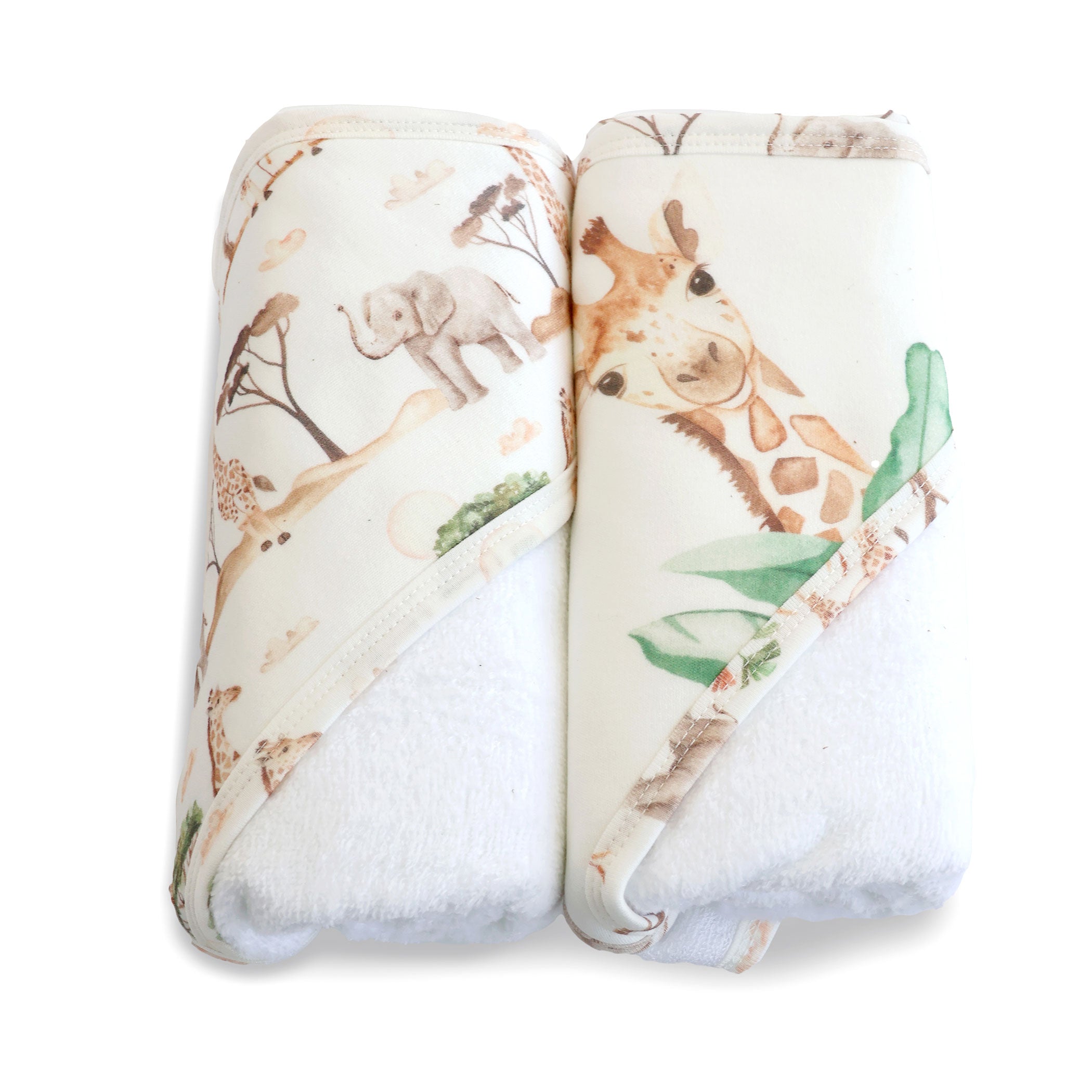 Adventure Bamboo 2-Pack Hooded Towels for Kids - Soft & Absorbent Baby Bath Towels for Swimming, Beach, Spa & After Shower - Eco-Friendly Bamboo Fiber