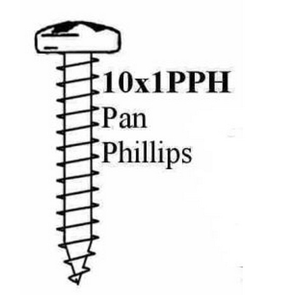 100-Pack Philips STP Screws - 10 x 1 Pan Head (100 Count) - Perfect for Electronics, Appliances, and DIY Home Repair Projects