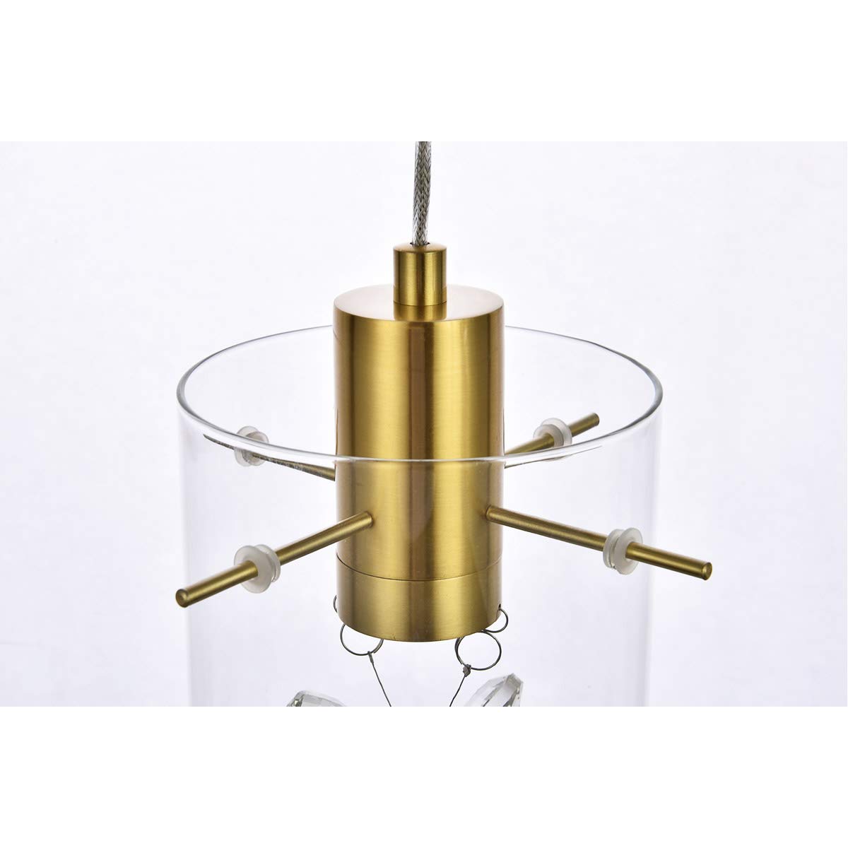 Luxury Hana 3-Light Gold Pendant Lighting Fixture for Living Room, Kitchen, Bedroom & Hallway - Elegant Ceiling Light for Dining Room, Foyer & Home Decor
