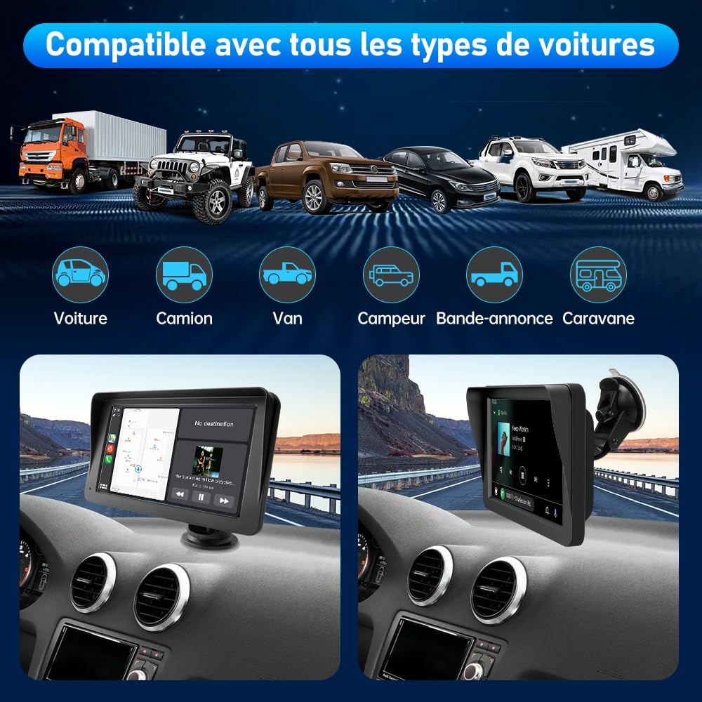 AWESAFE 9 Inch Car GPS Navigation System with Bluetooth - Compatible with Cars & Trucks, Accurate Maps for 52 European Countries, Free Lifetime Updates | Perfect for Road Trips, Delivery Drivers & Fleet Management
