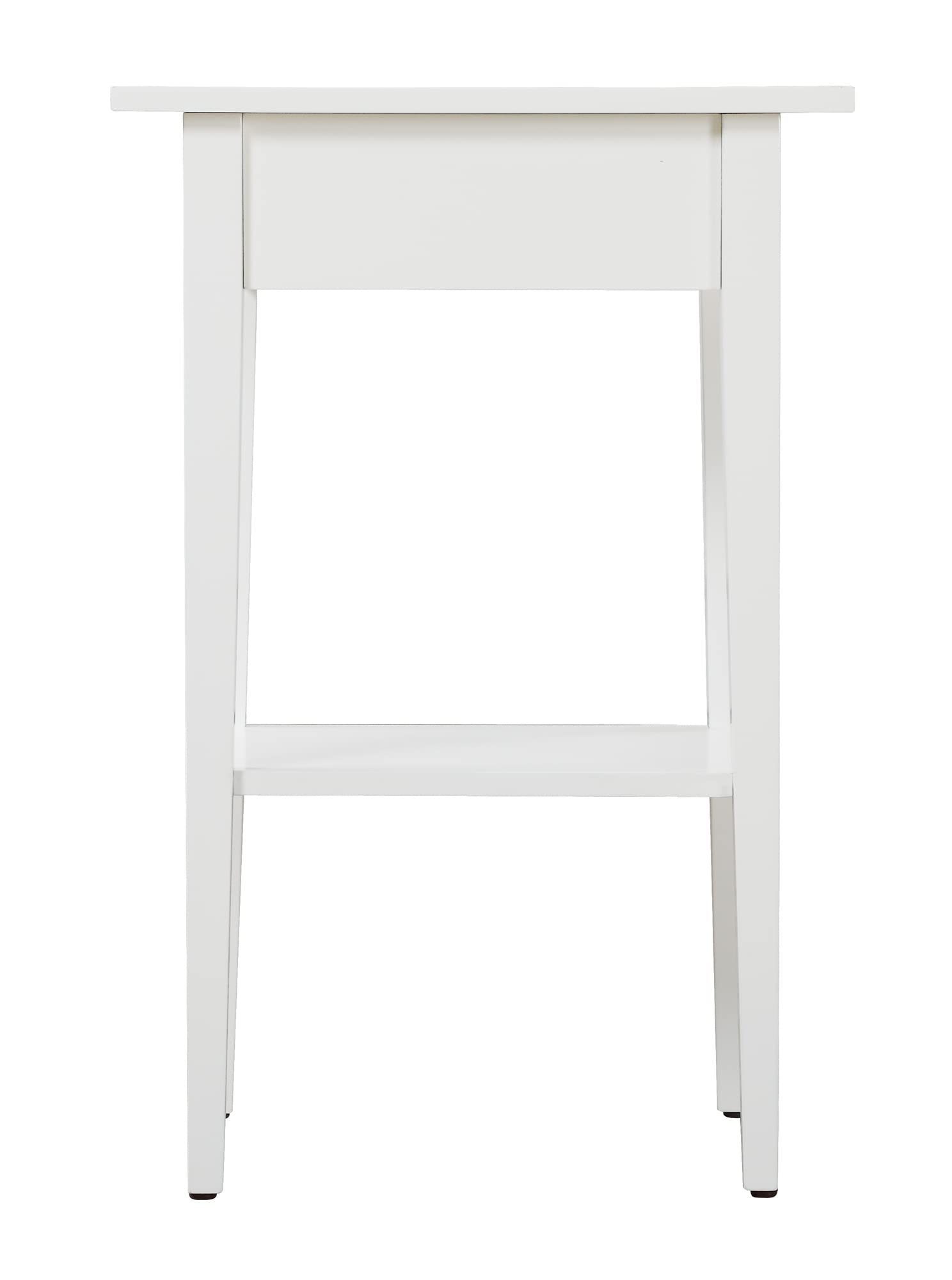 Dalton White Nightstand with 1 Drawer - 28