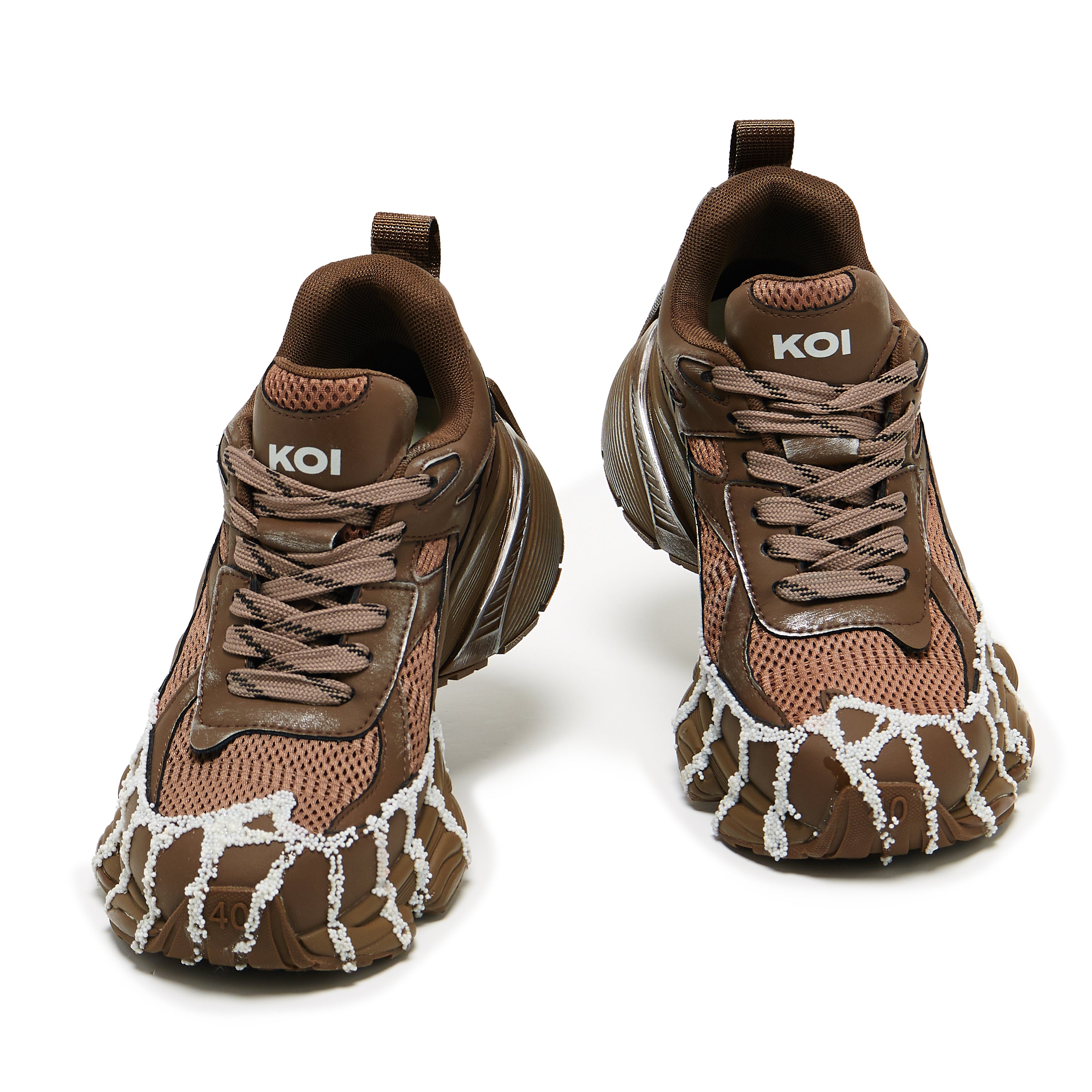 Forest Lines Mega Chunky Trainers - Brown Comfortable Sneakers for Women & Men | Perfect for Casual Wear, Street Style & Everyday Fashion