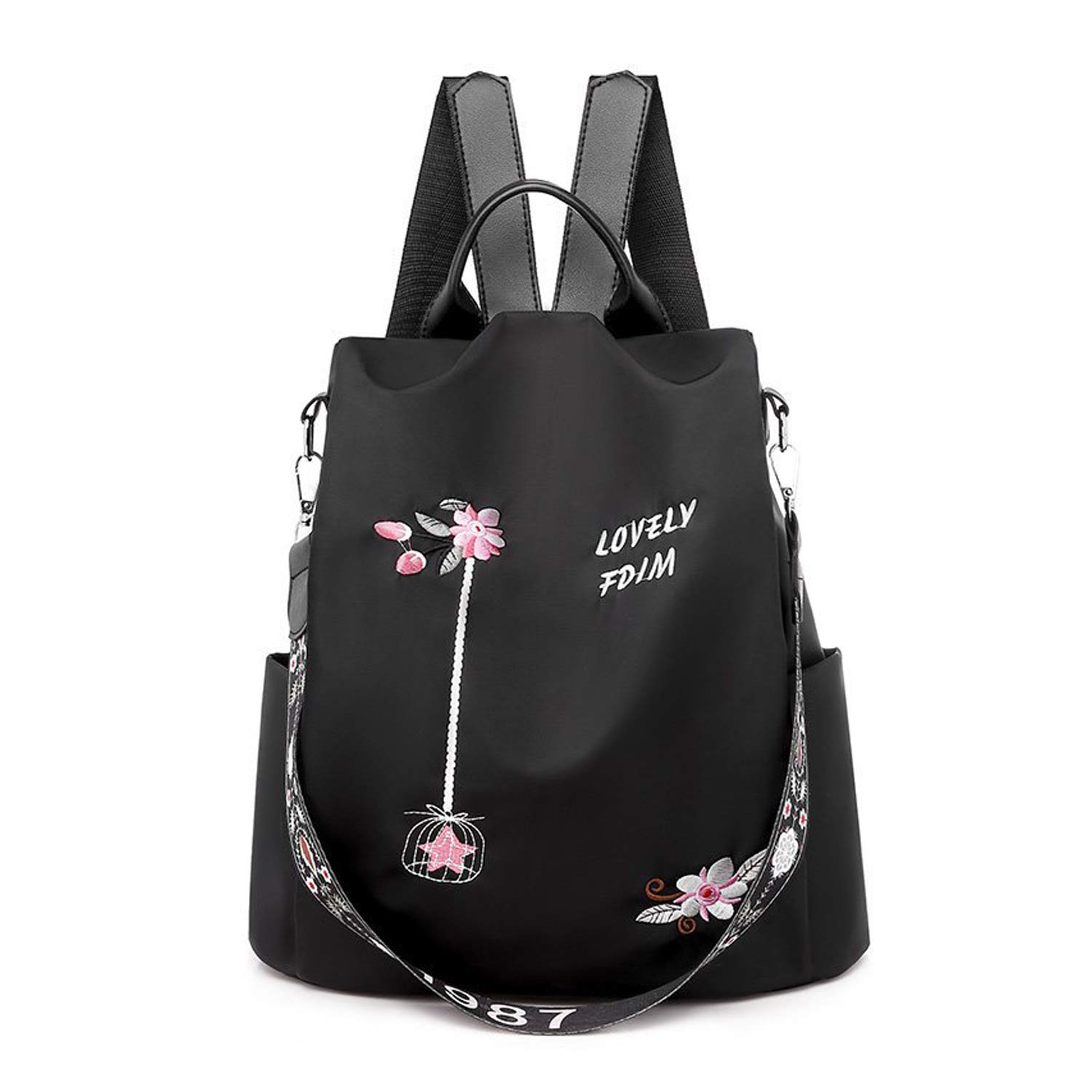 FANDARE Anti-Theft Women's Backpack - Stylish Lightweight Waterproof Shoulder Bag for Travel, School, Campus & Shopping | Durable Polyester Daypack for Women & Girls | Perfect for Outdoor Adventures, College Life & Daily Commute