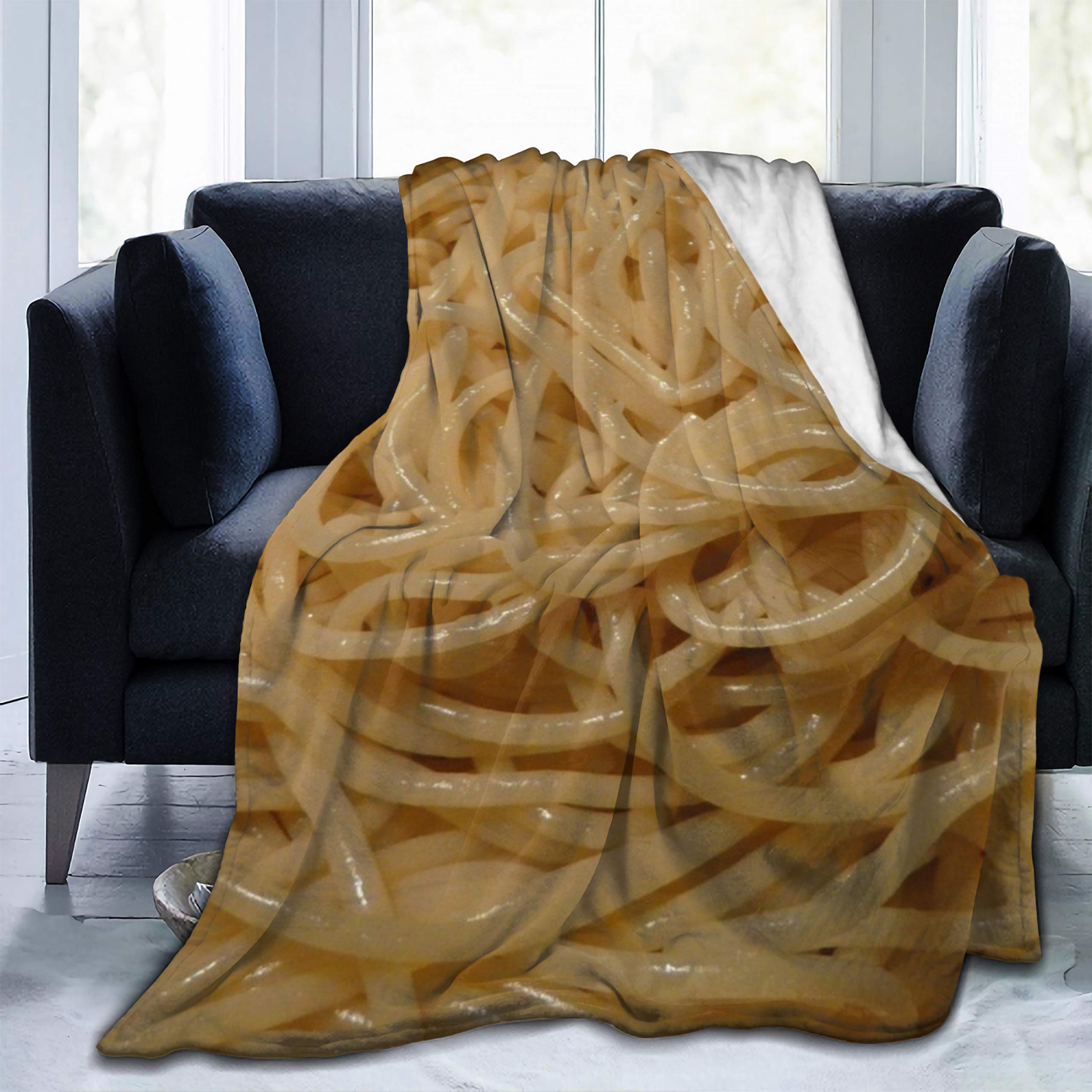 Spaghetti Food Print Blanket - 120