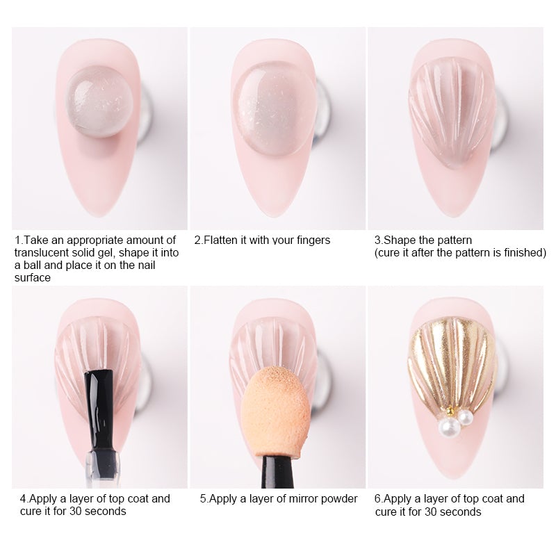 Born Pretty PVC Soft Solid 3D Sculpting Gel - Professional Nail Art Builder Gel for Sculpting & Extensions - Perfect for DIY Manicures, Salon Nail Designs & Acrylic Nail Enhancements