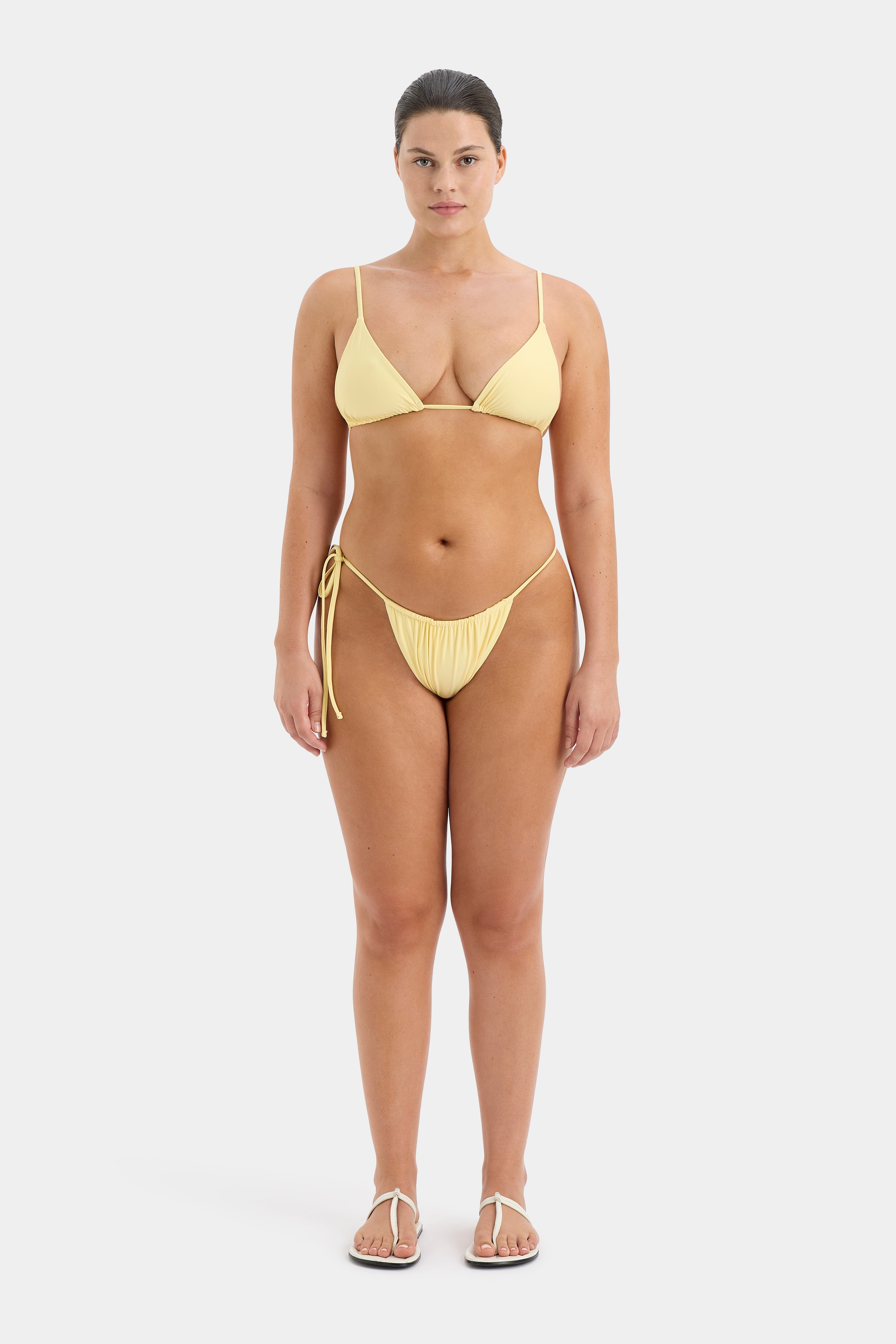 Emiliano String Triangle Top - Sexy Women's Bikini Swimwear for Beach & Pool - Perfect for Summer Vacation, Swim Party, and Tanning