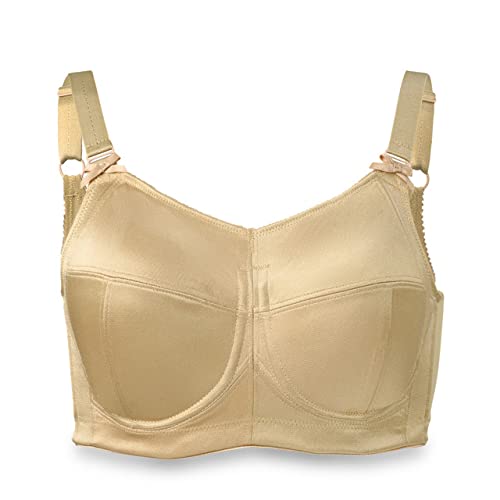 Kaye Larcky B003 High-Impact Sports Bra - Padded Back Support & Layered Cups for Full Coverage | Workout Essentials in Nude | Perfect for Running, Yoga & Gym Training