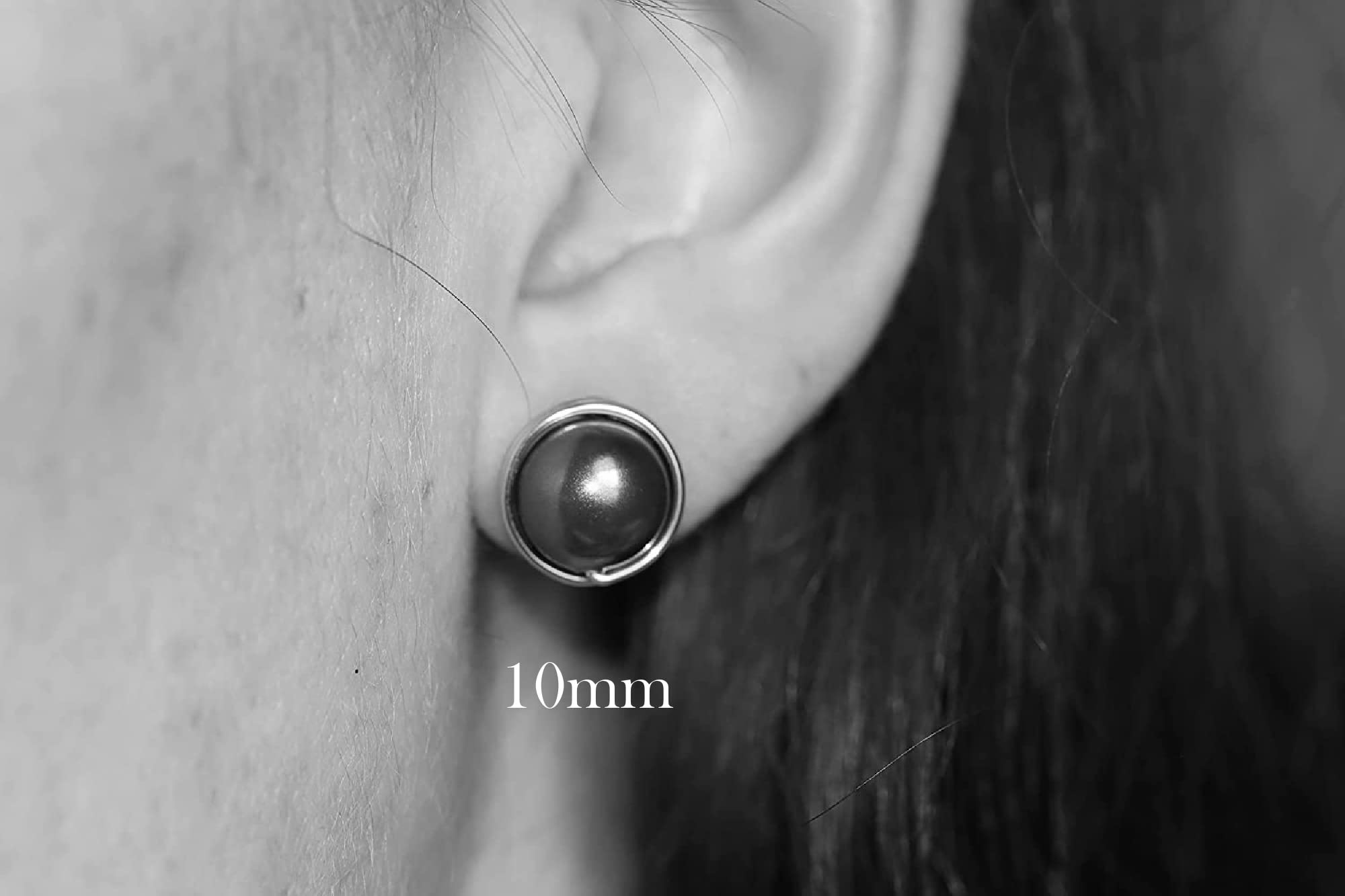 Dark Tahitian Blue Pearl Stud Earrings - Sterling Silver or Gold Wire Wrapped Handmade Jewelry for Women - Perfect for Weddings, Parties & Special Occasions