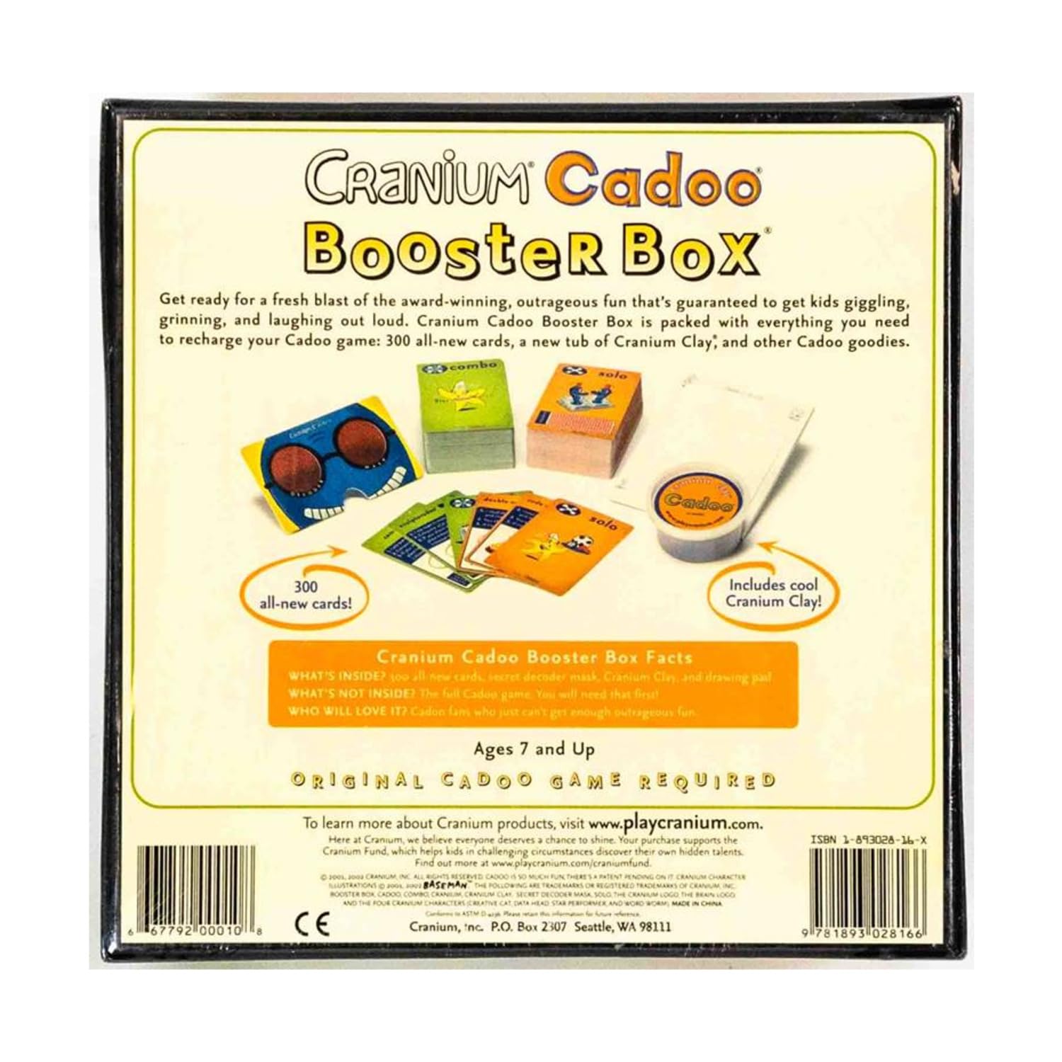2002 Cranium Cadoo Booster Box - Fun Family Board Game for Kids & Adults - Perfect for Game Nights, Parties & Indoor Activities