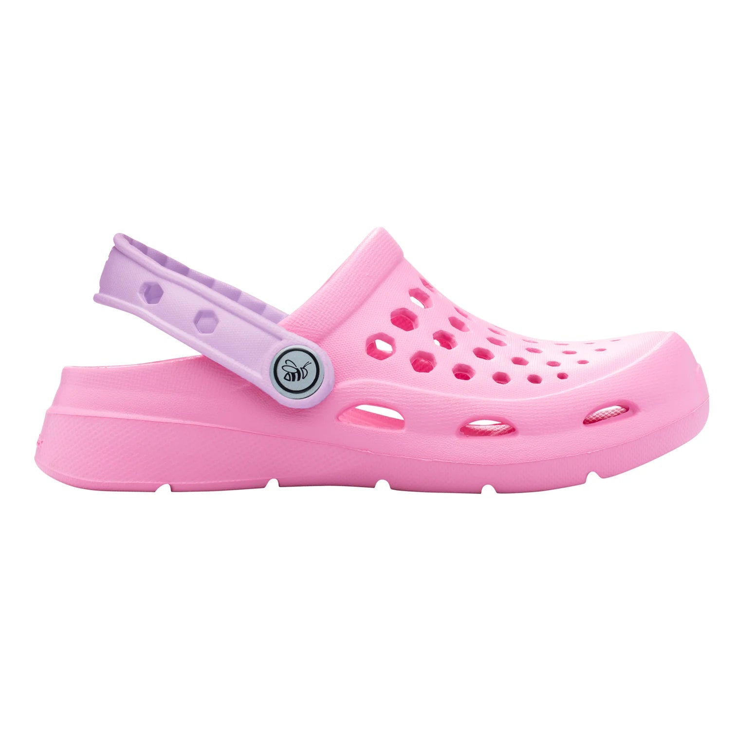Joybees Soft Pink & Lavender Kids' Active Clogs - Comfortable & Lightweight Water Shoes for Girls, Perfect for Beach, Pool, Playground & Outdoor Activities