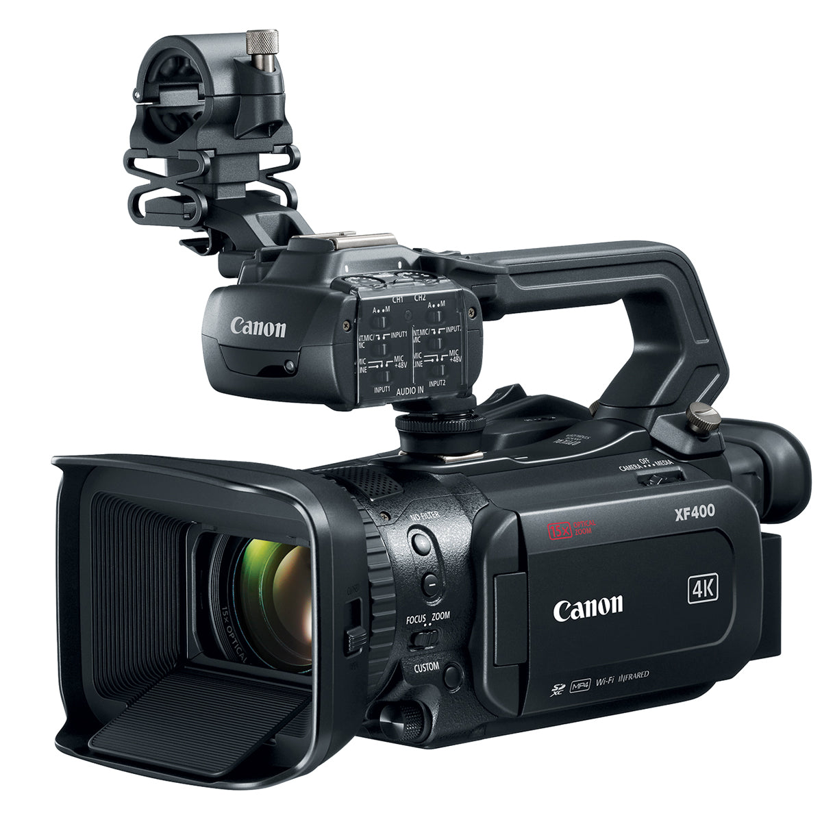 Canon XF400 4K Professional Camcorder - Ultra HD Video Recording for Filmmaking, Live Streaming & Broadcast