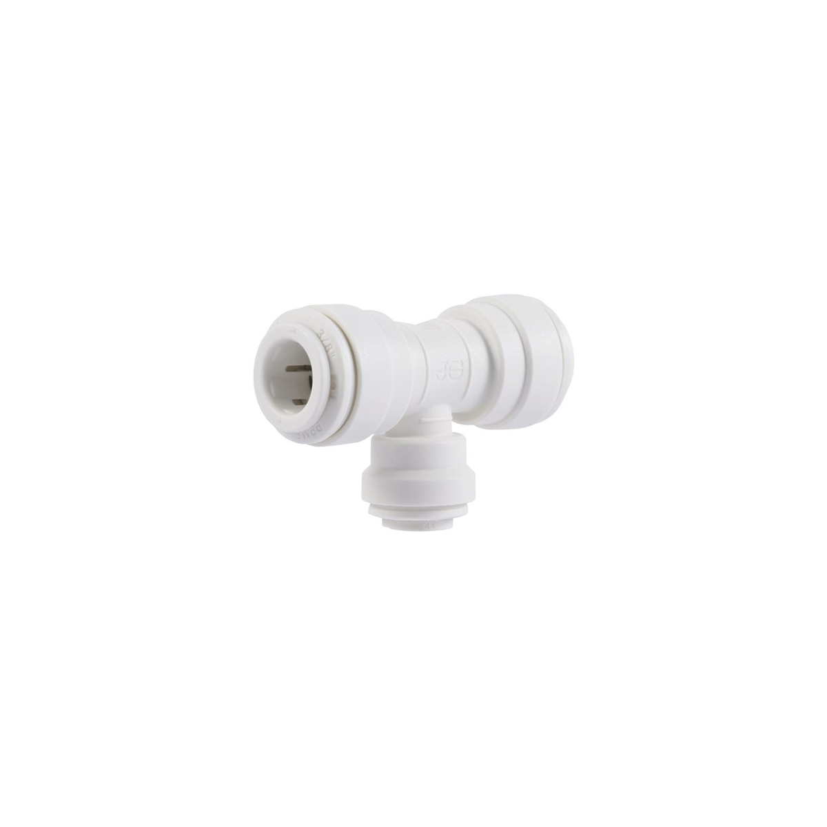 3/8 John Guest X 1/4 JG X 3/8 JG Tee Fitting - Push to Connect Air Water Quick Connect Coupler for Compressor, RO System, Aquarium & Plumbing Applications