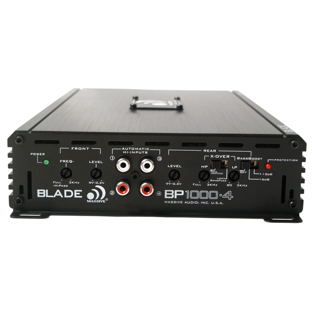 BP1000.4 V2 4-Channel Car Amplifier - 80 Watts RMS x 4 @ 4 Ohm - High Power Audio Amp for Car Stereo System - Perfect for Upgrading Vehicle Sound System & Enhancing Music Experience