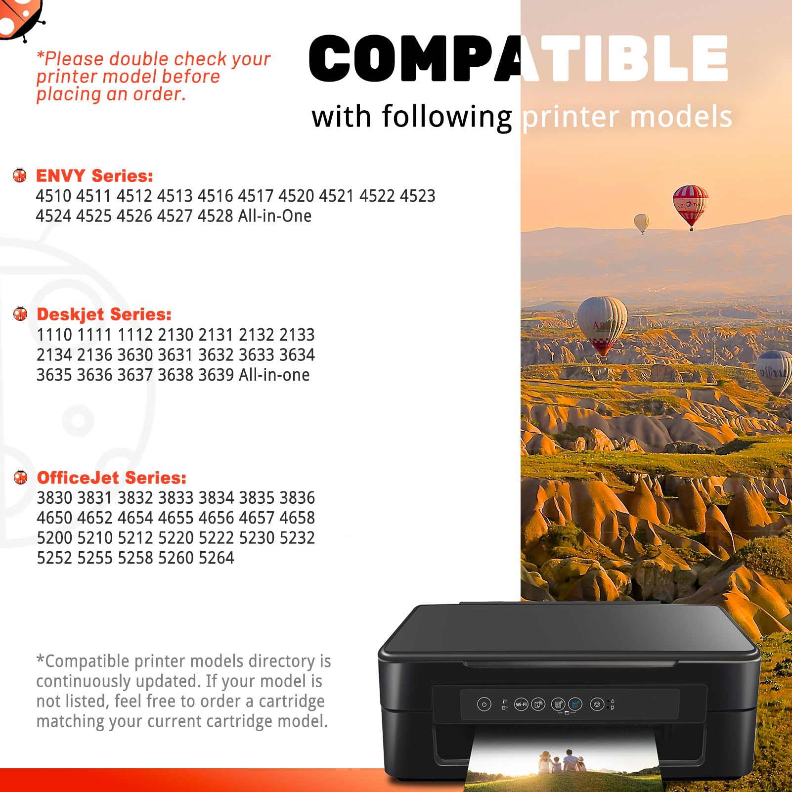 COCCINK 63XL Black Ink Cartridge Replacement for HP Envy 4520 4512 Deskjet 3630-3640 Officejet 3830 4650-4652 5200-5258 Printers - Compatible with HP 63 XL HP63 HP63XL (1 Black) - High Yield Printing for Home & Office Documents
