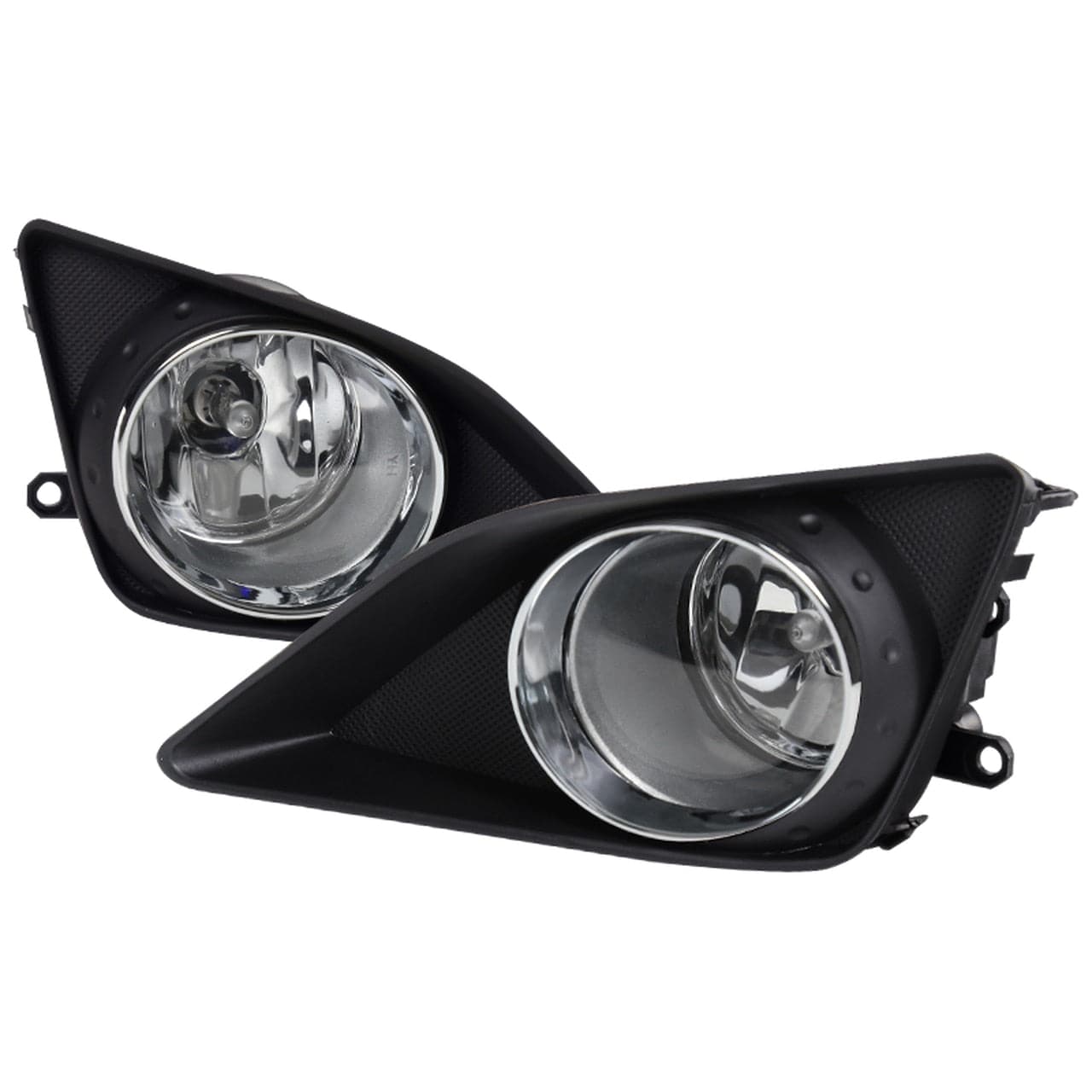 2009-2010 Toyota Corolla OEM Style Fog Lights - Chrome Housing with Clear Lens - Replacement Fog Lights for Toyota Corolla 2009 2010 Models - Perfect for Night Driving and Foggy Conditions