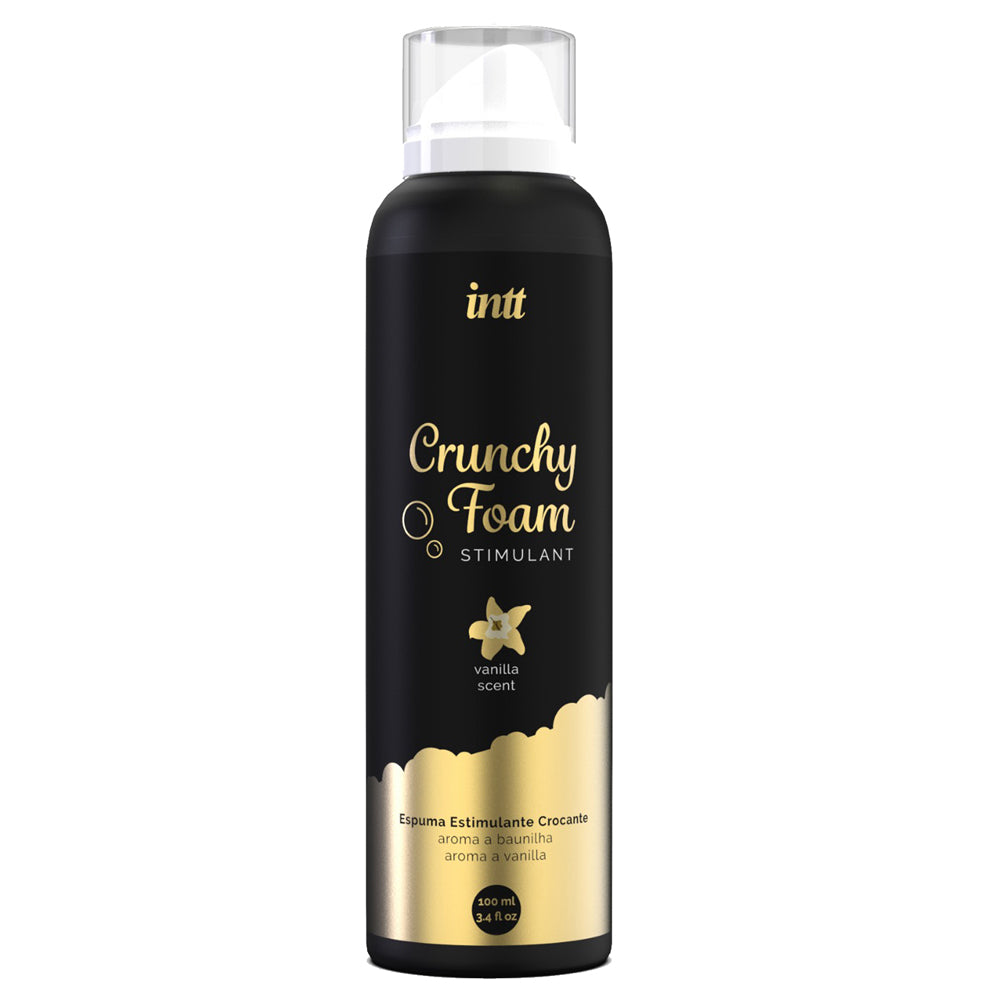 Intt Crunchy Vanilla Scented Massage Stimulant Foam - Relaxing Aromatherapy Stress Relief for Spa, Home & Couples Massage
