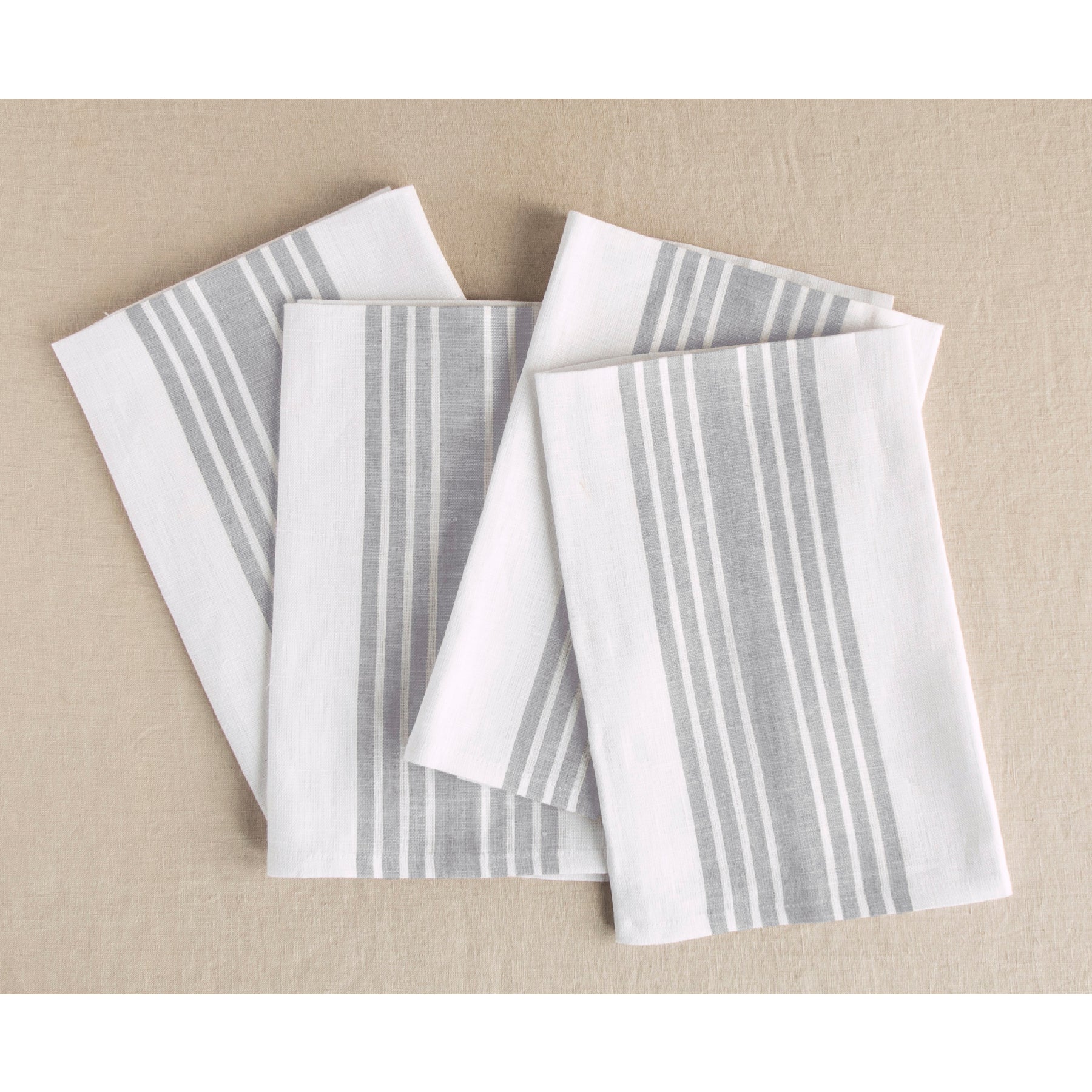 Farmhouse Style Cotton Napkins - Set of 4 for Dining, Kitchen & Party Decor - Rustic Table Linens for Everyday Use & Special Occasions