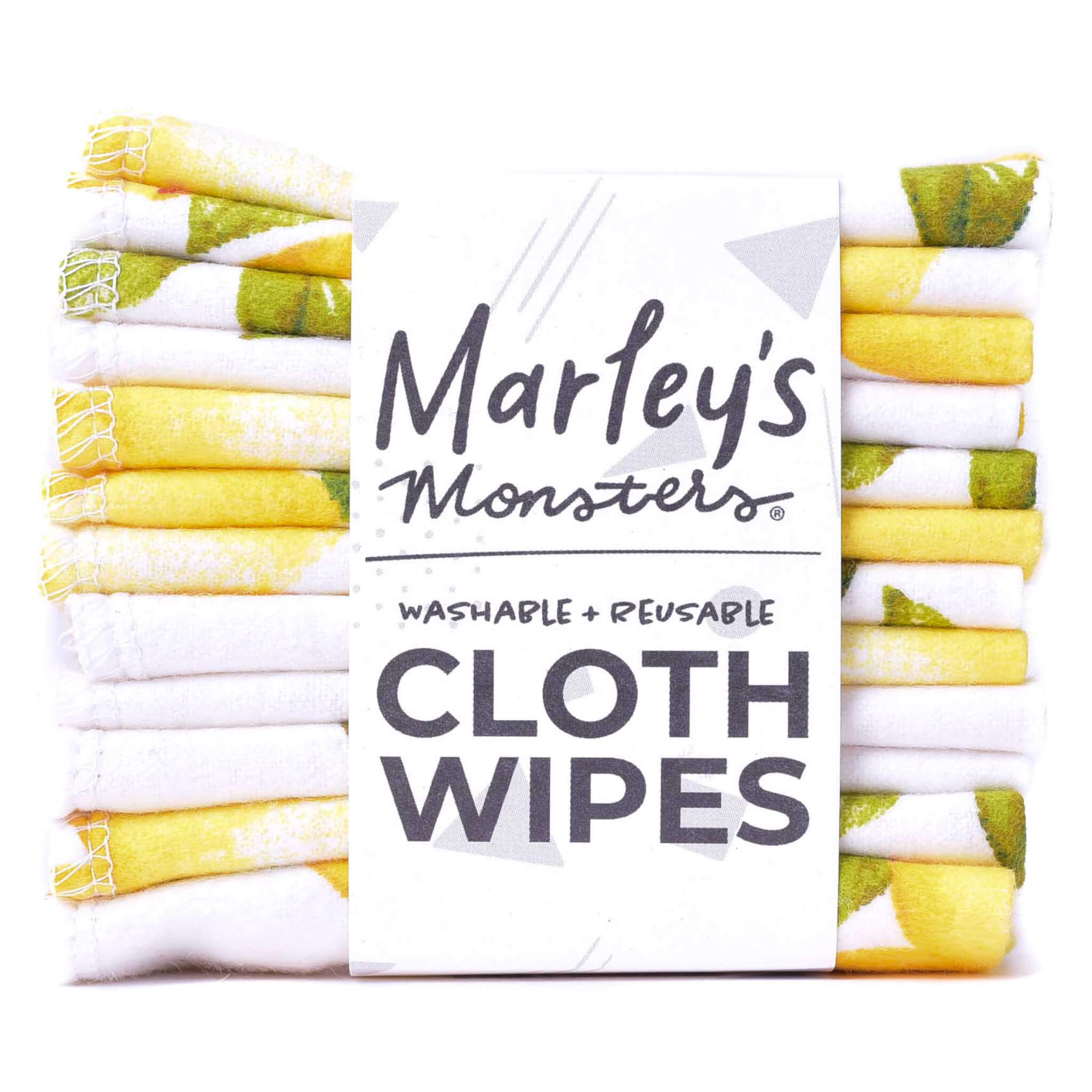 Organic Cotton Reusable Cloth Wipes - Soft & Eco-Friendly Baby Wipes for Diaper Changes, Makeup Removal & Household Cleaning - Hypoallergenic & Washable