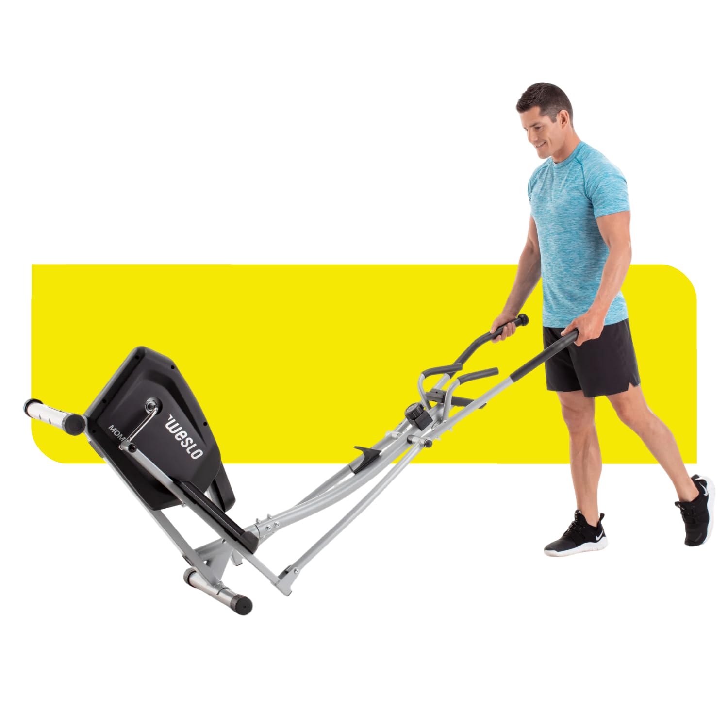 Weslo Momentum G 4.1 Rear-Drive Elliptical Trainer - Inertia-Enhanced Flywheel, Low-Impact Cardio Machine for Home Gym - Black | Perfect for Small Spaces & Full-Body Workouts