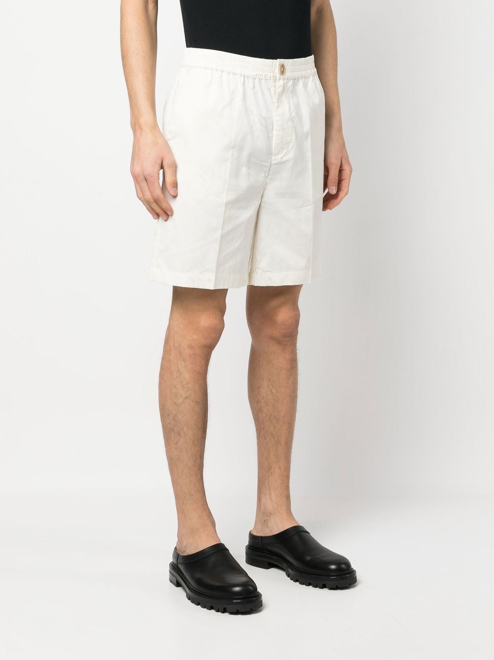 Daily Paper Men's White Shorts - Comfortable Casual Summer Shorts for Beach, Gym, and Outdoor Activities