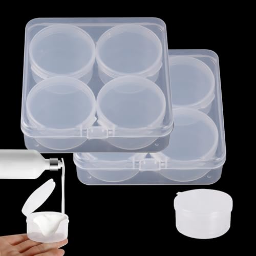 Zfyoung 8 pcs plastic cosmetic jar