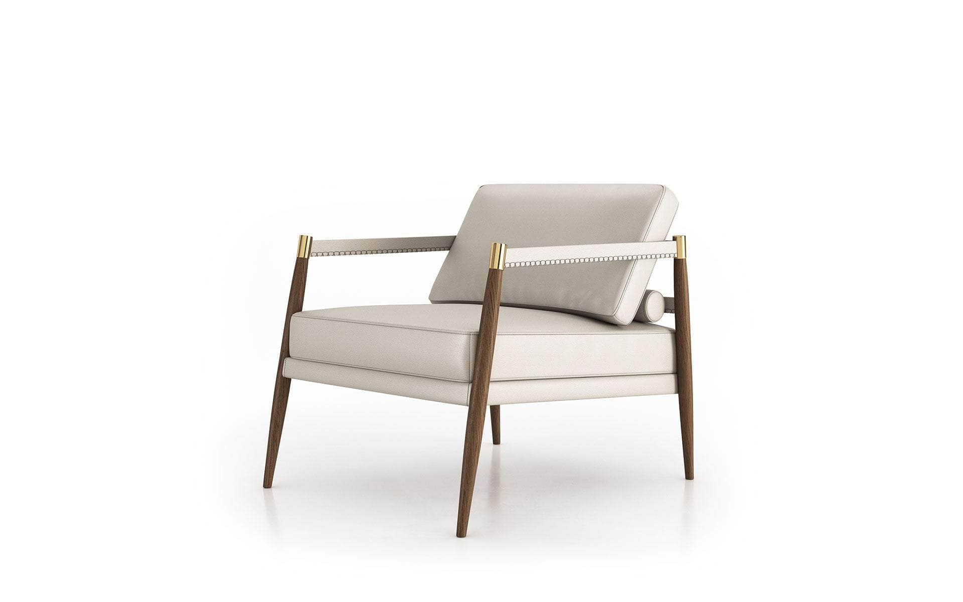 Premium Opala Top Grain Leather Vitoria Armchair – Luxurious Modern Living Room Seating for Home & Office