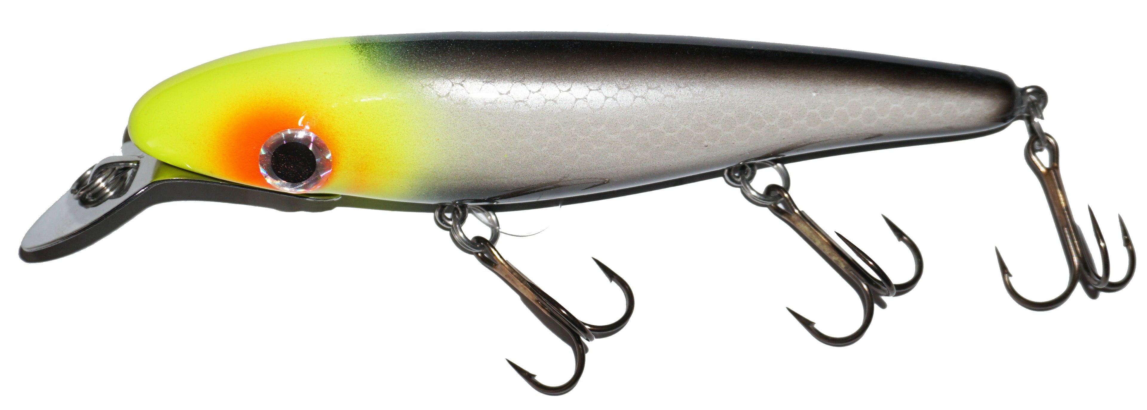 Big Fork Reef Digger Mid Range Crankbait Straight Model Fishing Lure - Perfect for Bass, Walleye, and Trout Fishing in Lakes and Rivers