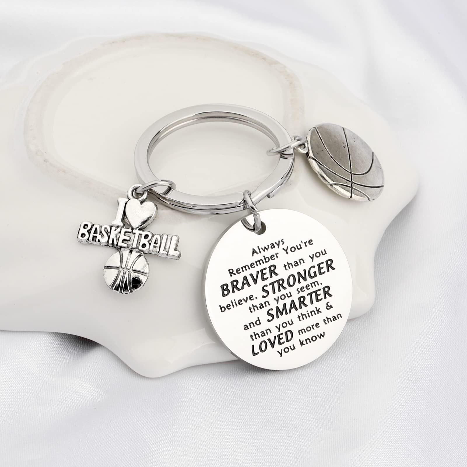 BNQL Basketball Keychain - Unique Gifts for Basketball Players & Fans - Perfect for Game Days, Birthdays & Sports Enthusiasts