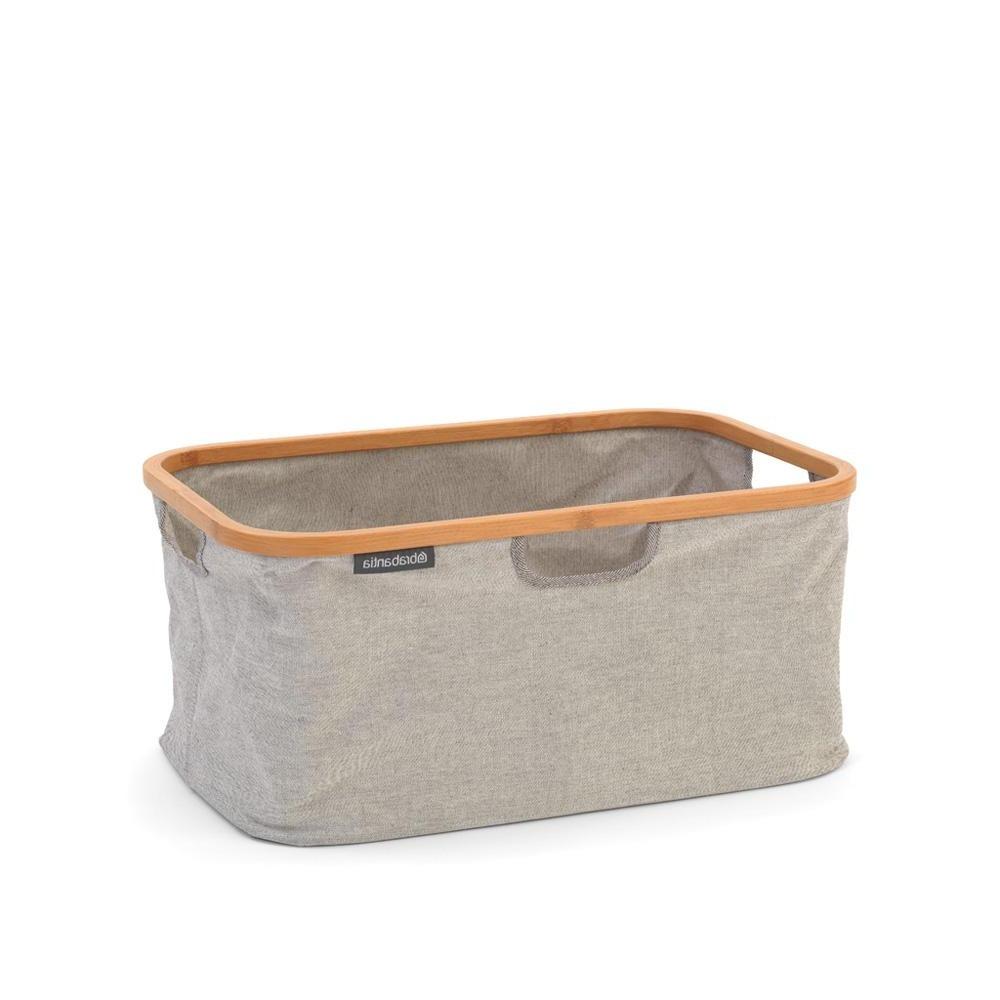 Foldable Laundry Hamper 40L Grey - Collapsible Clothes Hamper for Bedroom, Bathroom & Travel - Space Saving Storage Solution for Dirty Clothes