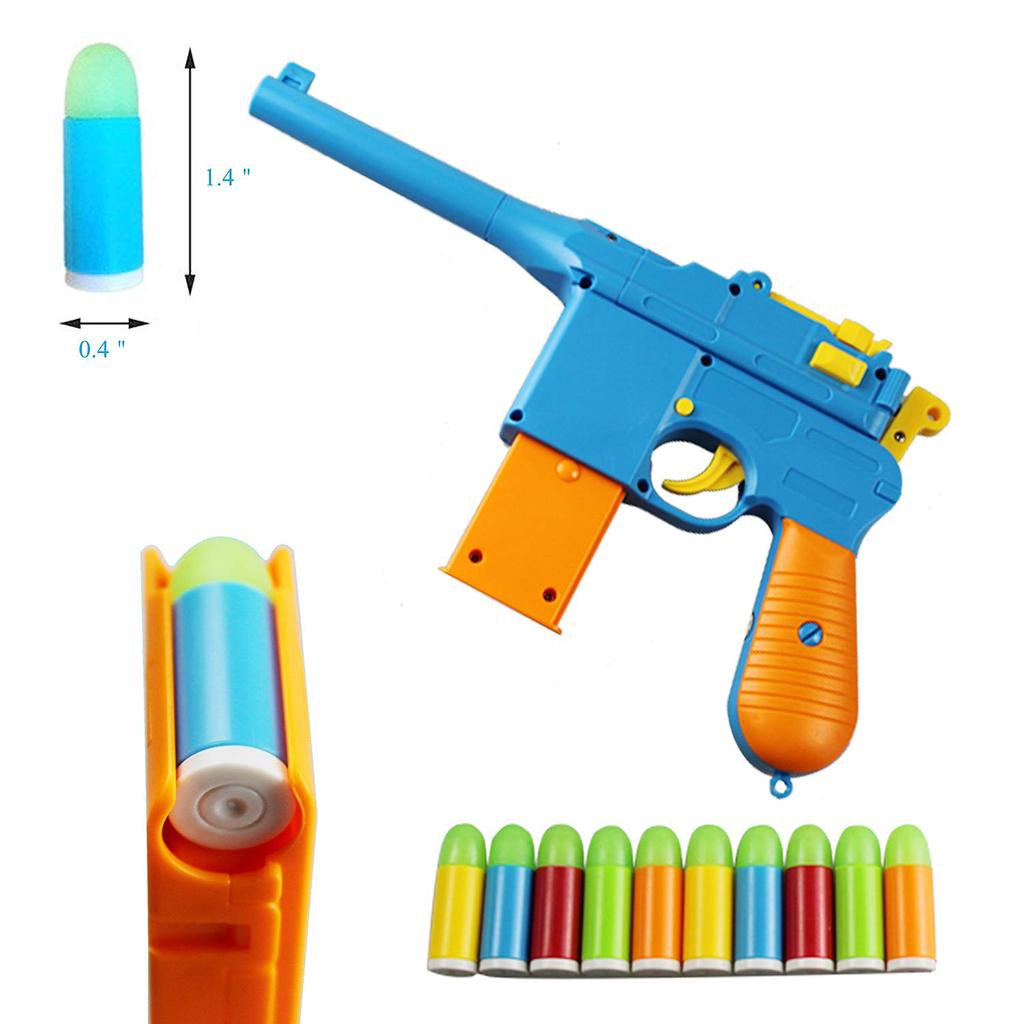 Mauser C96 Soft Bullet Blaster Toy Gun for Kids - Safe Foam Dart Shooting Game for Outdoor Play, Nerf Battles & Backyard Fun