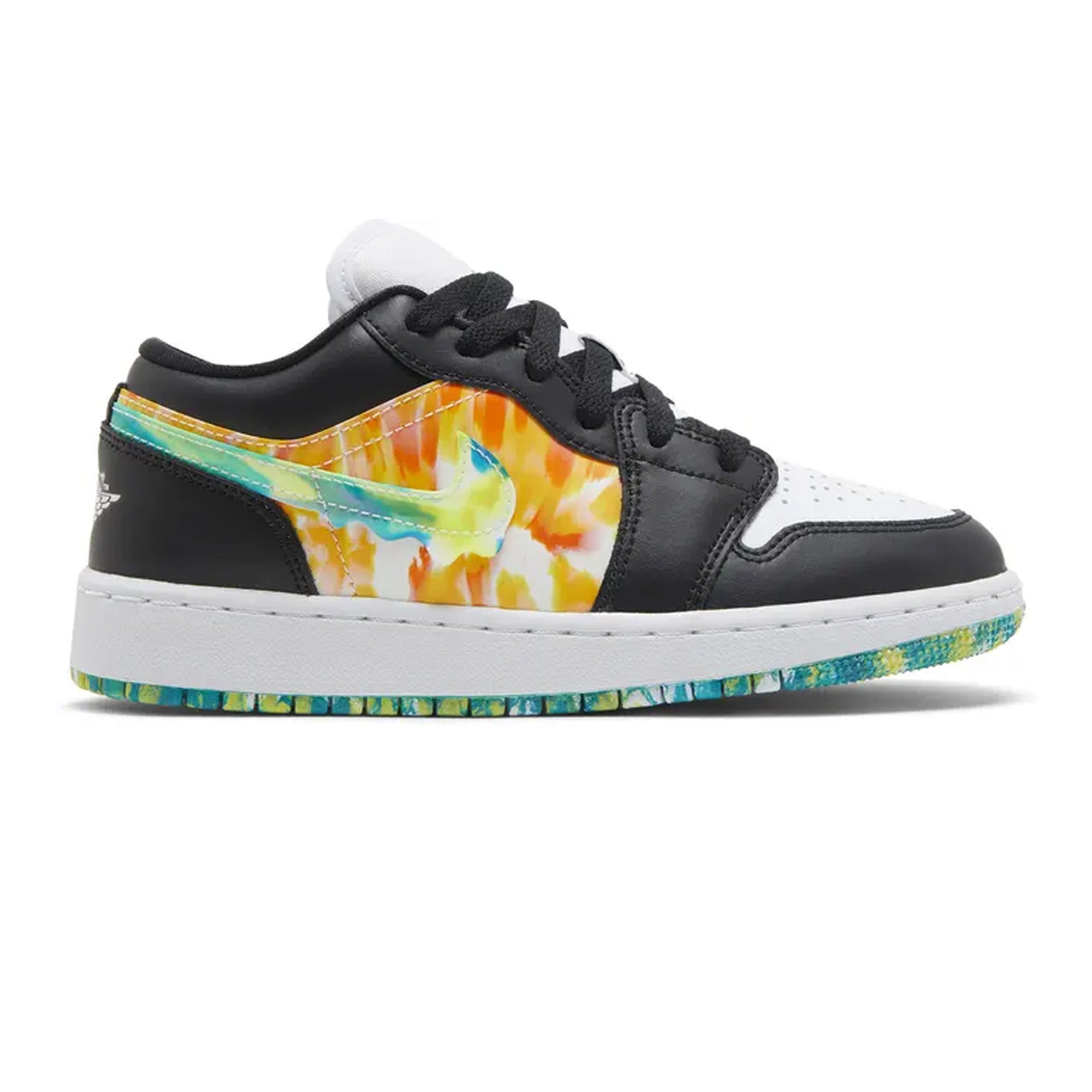 Air Jordan 1 Low 'Tie Dye' GS Sneakers for Girls (2022) - Comfortable Basketball Shoes for School, Sports & Casual Wear