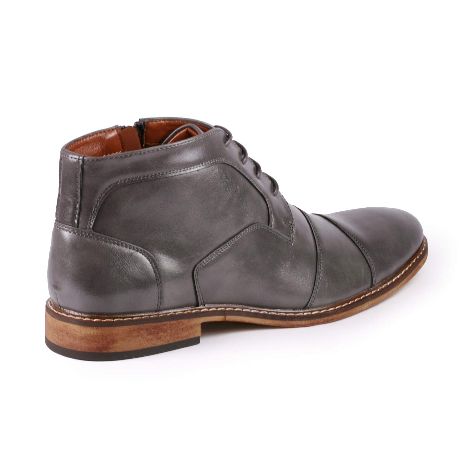 Metrocharm MC147 Men's Cap Toe Oxford Dress Shoes - Classic Formal & Casual Ankle Boots for Business, Office, Wedding & Everyday Wear