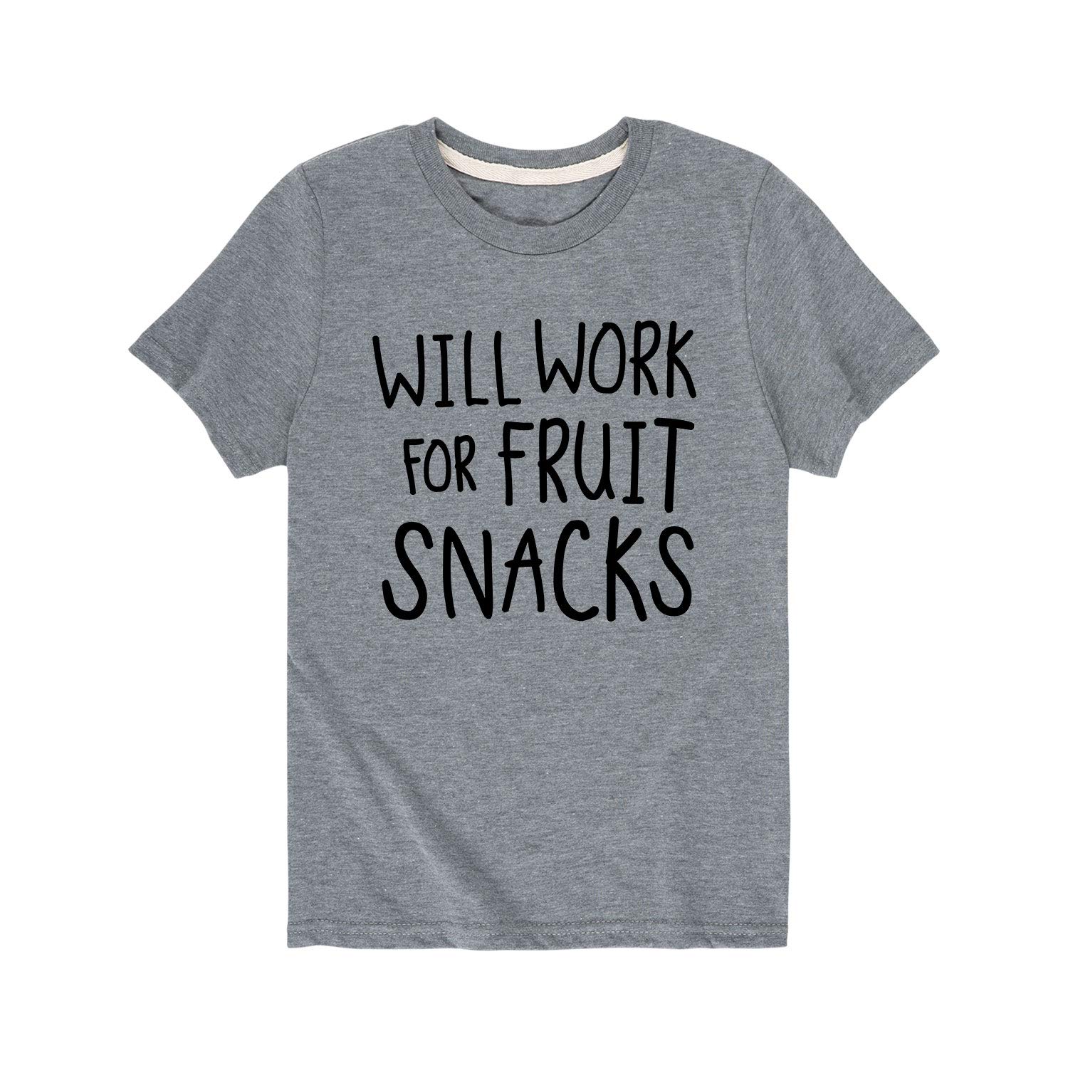 Youth Short Sleeve Graphic T-Shirt with Fruit Snacks Design - Fun Casual Wear for Teens & Kids - Perfect for School, Playdates, and Summer Outings