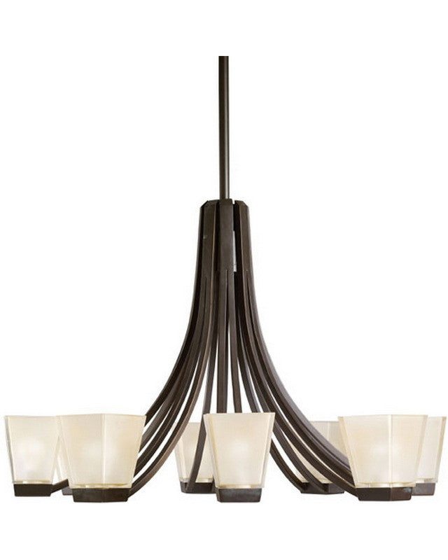 Kichler 2260 OZ 8-Light Chandelier in Old Bronze Finish - Elegant Dining Room Lighting for Home Decor