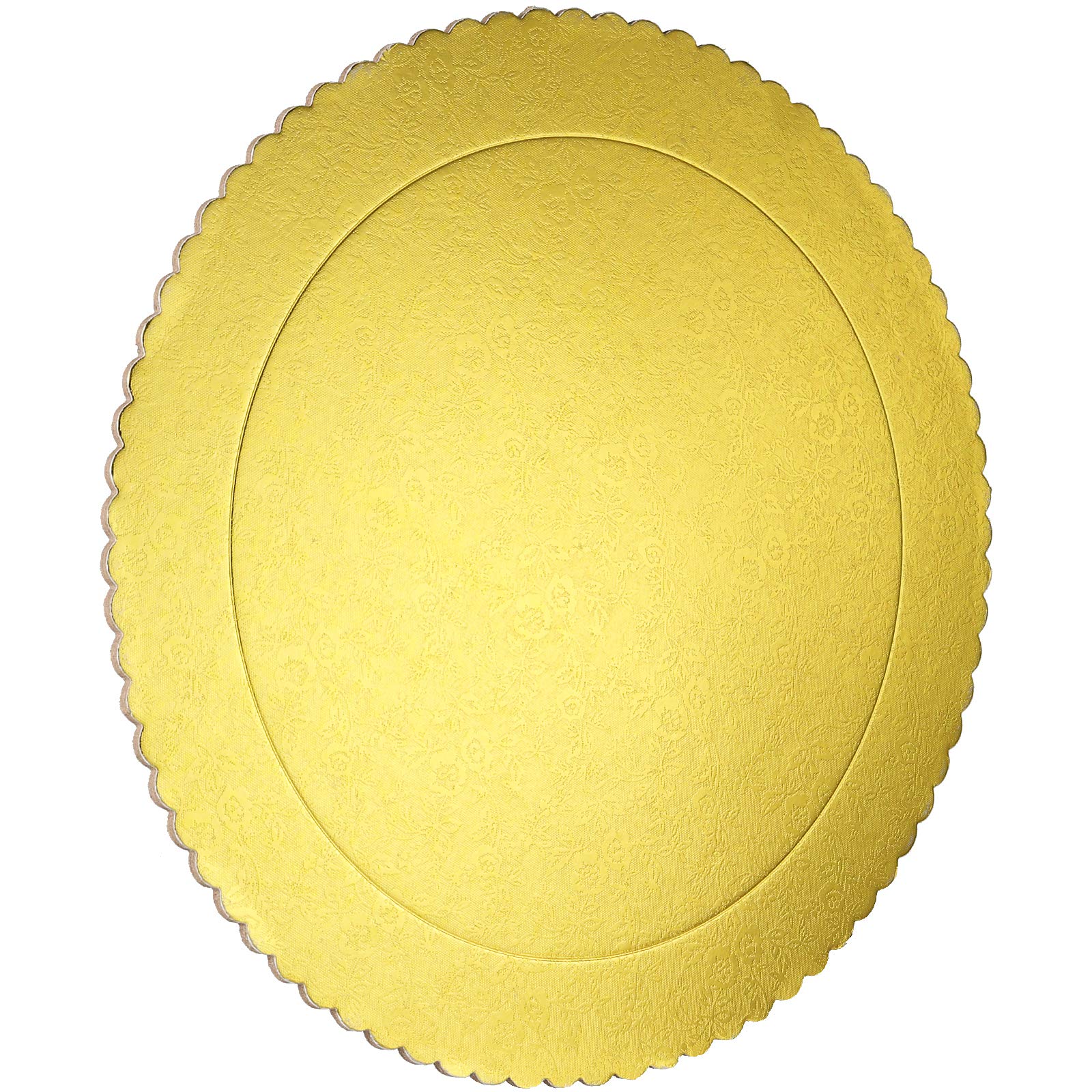 20-Pack 12-Inch Round Cake Boards - Food Grade Gold Laminated Greaseproof Cardboard Cake Drums - Disposable & Reusable for Cakes, Pizzas, Tarts - Perfect for Baking, Decorating, and Serving at Parties, Weddings, and Events