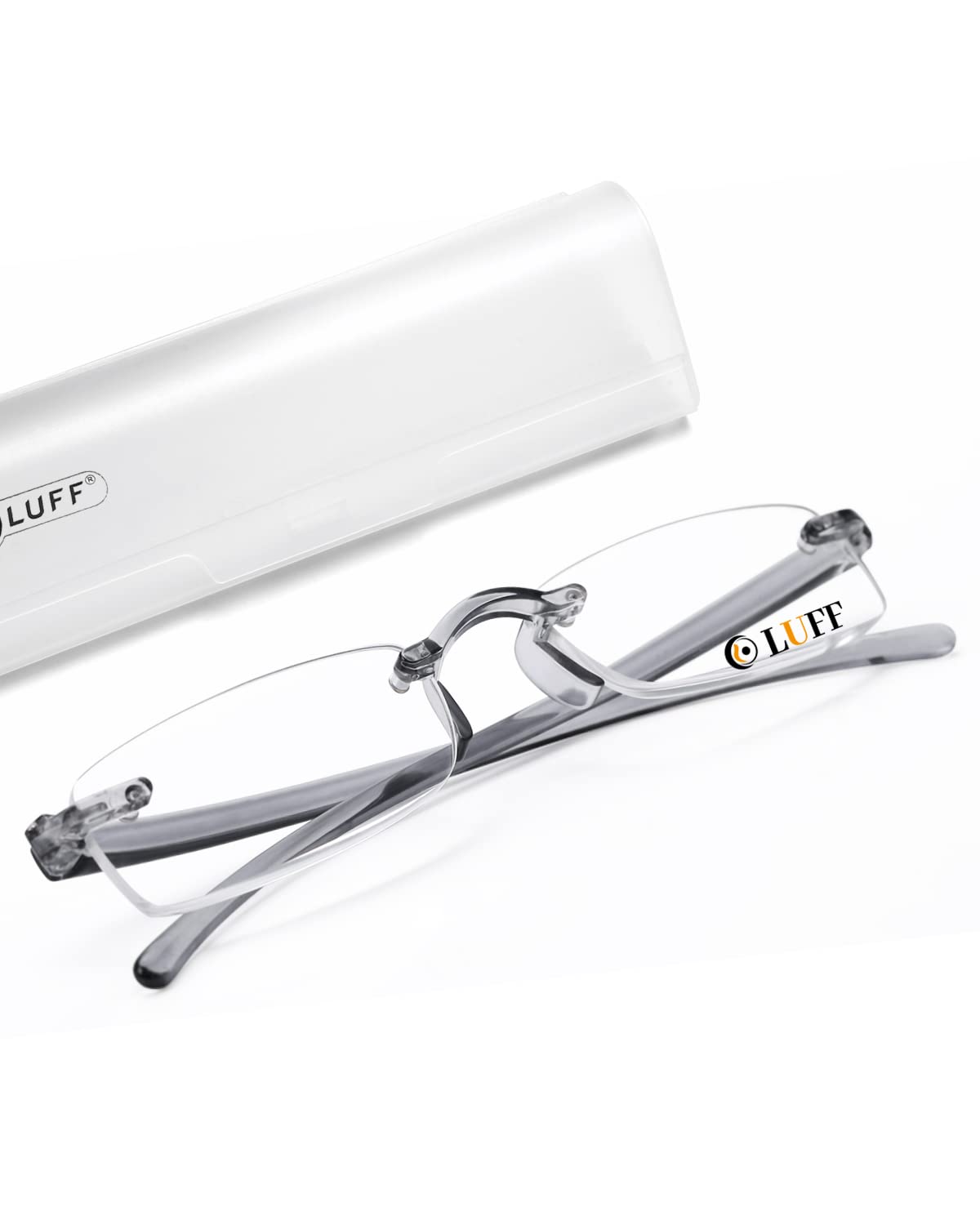 LUFF Fashion Reading Glasses for Women & Men - Anti Blue Light Computer Glasses with Spring Hinge, Lightweight Readers (1.0-3.5 Strength) - Perfect for Office Work, Screen Time & Reading Books