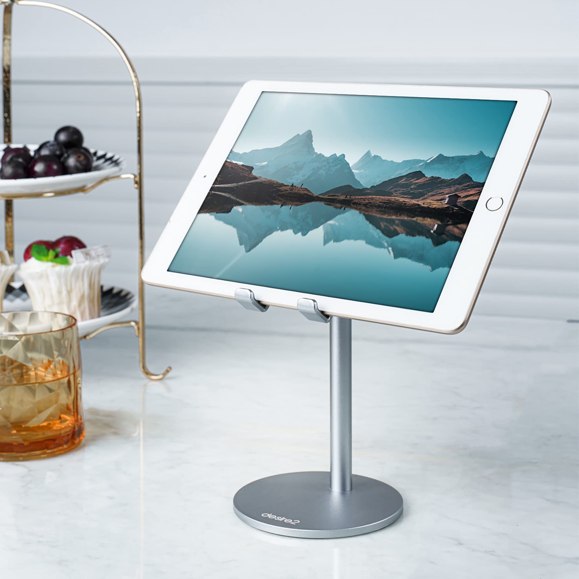 Adjustable Phone Stand for Smartphone & Tablet - Multi-Angle Rotatable Holder, Desk Mount for Office, Home, Reading & Watching Videos | Universal Phone & Tablet Stand for Men and Women