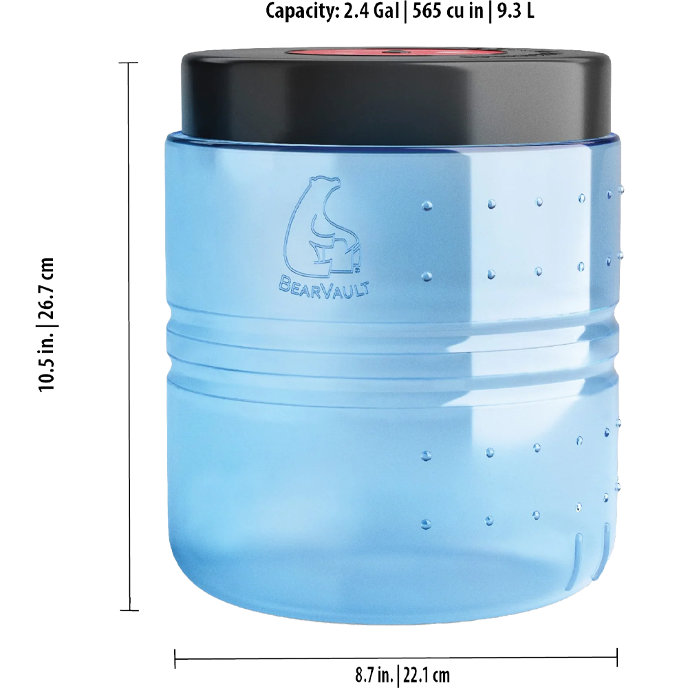 Bear Vault 475 - Lightweight & Secure Bear-Proof Food Container for Camping, Hiking & Backpacking | Keep Food Safe from Bears & Wildlife | Perfect for Outdoor Adventures & National Park Trips