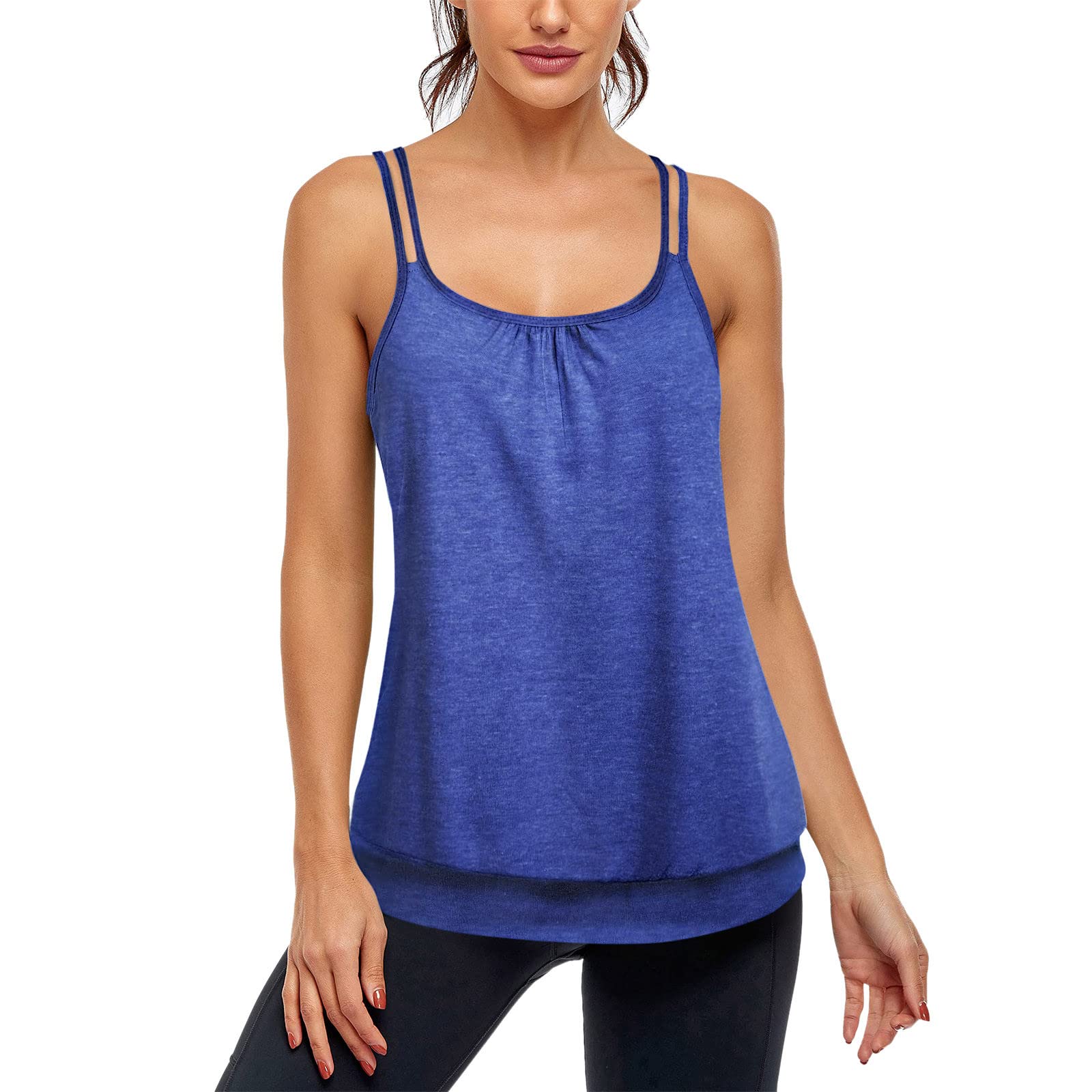 Women's Summer Sleeveless Criss Cross Casual Tank Tops - Breathable Basic Blouse for Women, Perfect for Beach Outings, Date Nights & Summer Vacations